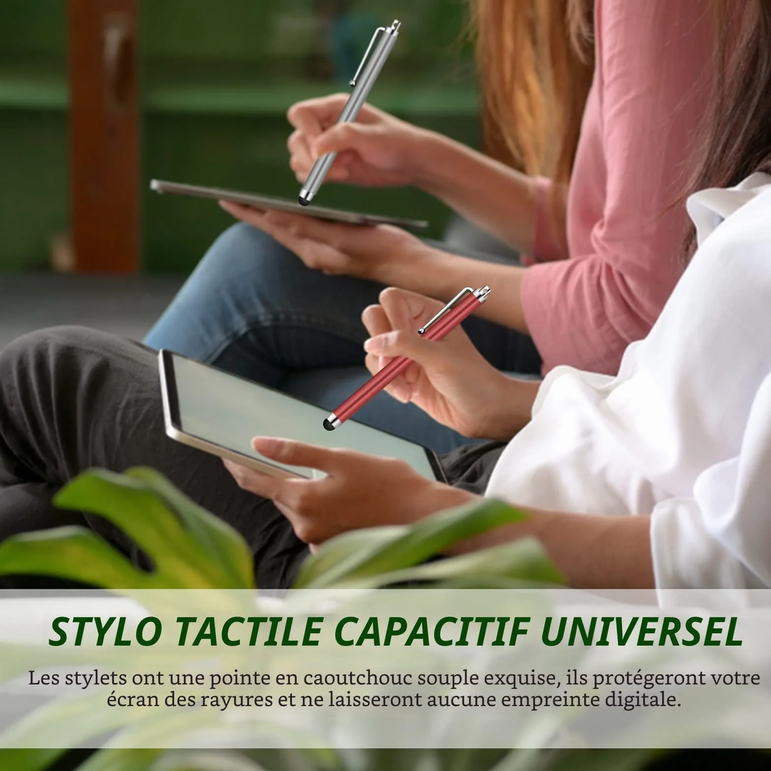 Lot de 10 Stylets universels capacitifs pour écran Tactile iPad Mini iPad Pro iPad Air Smartphones