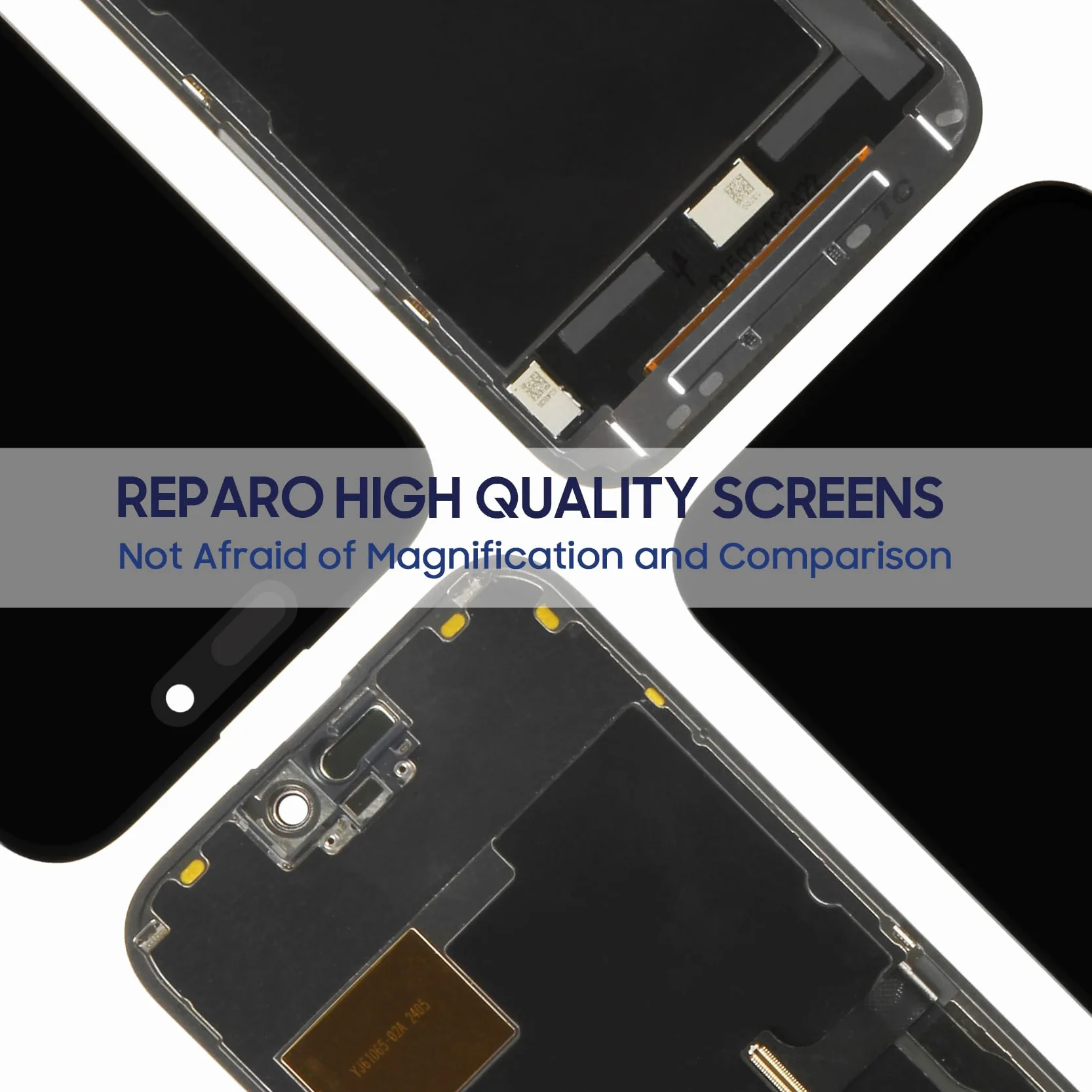 Reparo pour iPhone 15 Pro LCD Display pour iPhone 15 Pro Écran LCD 15 Pro 3D Touch Écran Tactile Numériseur A2848 A3101 A3104 A3102 Verre Full Assemblé avec Kit de Réparation (Noir,6.1")
