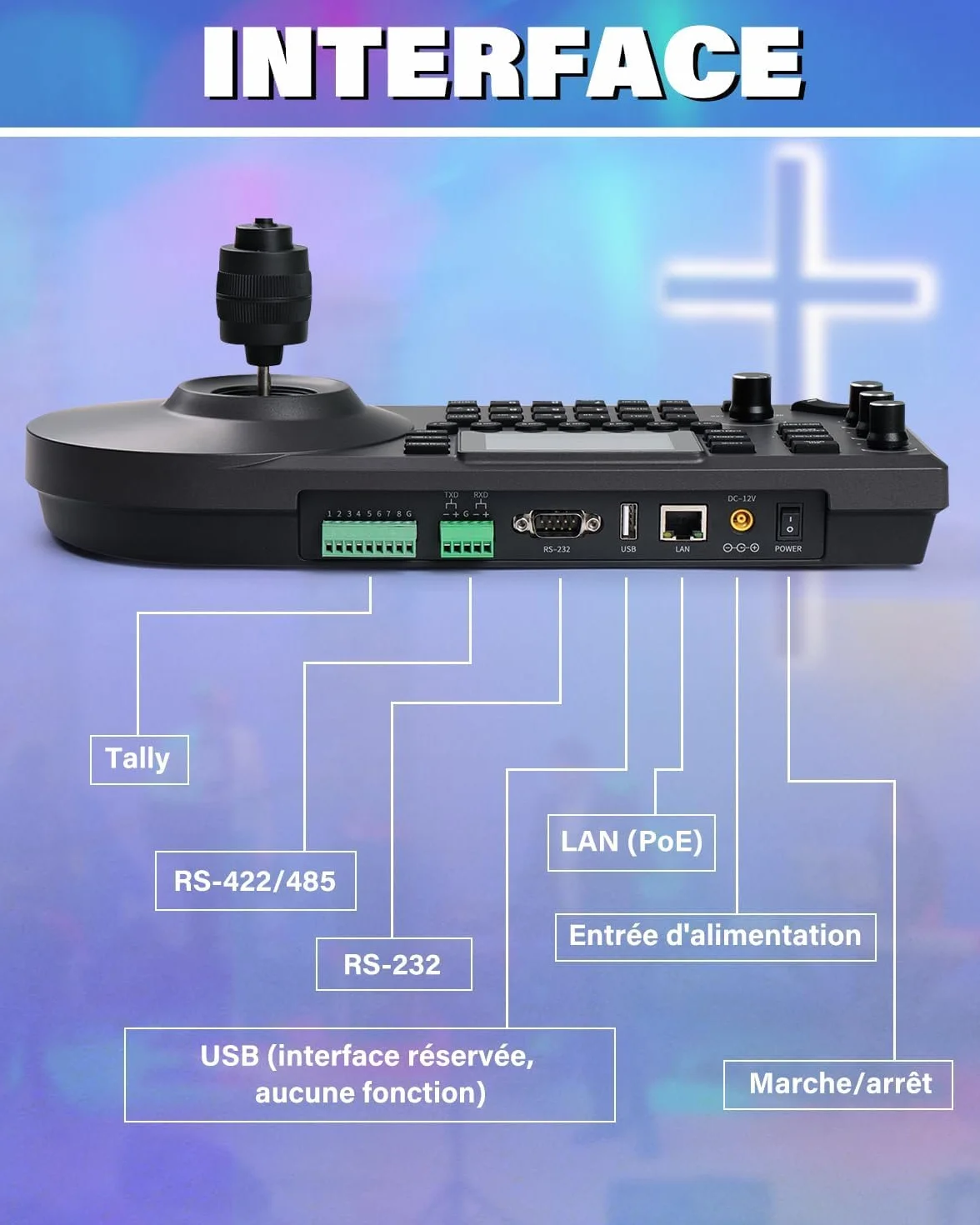 FoMaKo BN302 Ensemble de Caméra PTZ NDI HX3, 30x Zoom Optique, Suivi-Automatique IA 1080P 60ips avec 3G-SDI HDMI USB3.0 LAN(NDI|HX3, NDI6, PoE), 2*Caméra 30x Zoom NDI + 1* Contrôleur PTZ NDI