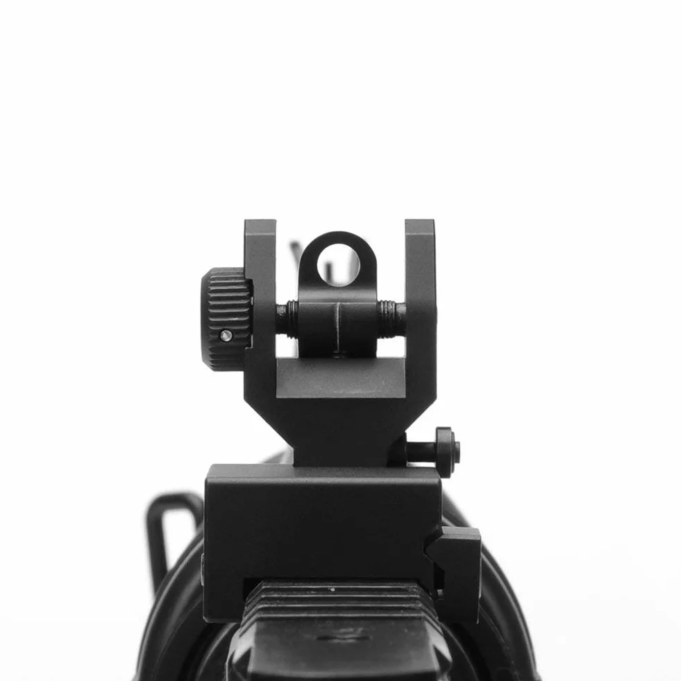ACEXIER US Flip Up Avant Arrière Ensemble de Vue en Fer Double Demi-Lune Forme Viseurs pour Montage 20mm Fusil de Chasse Accessoires Airsoft