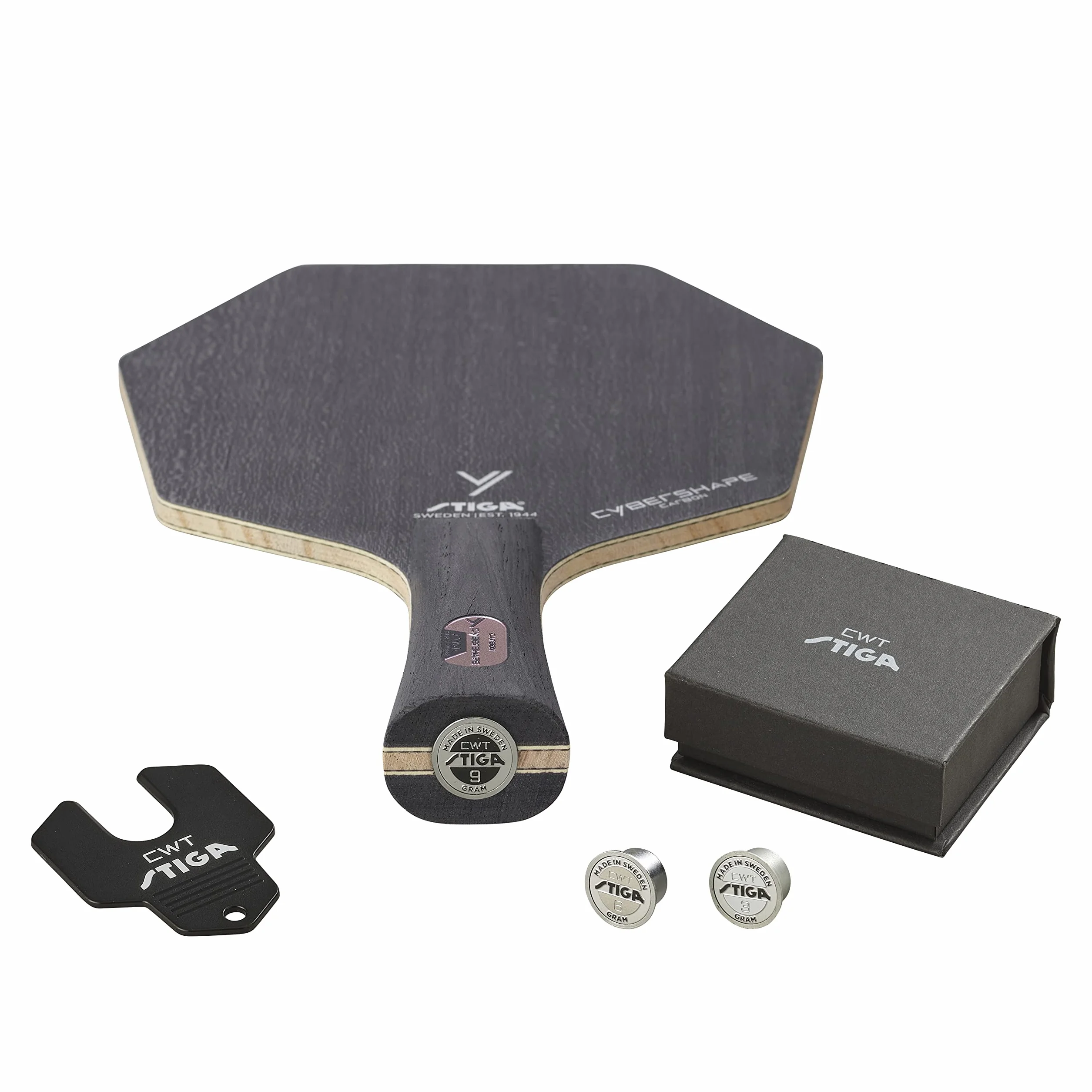 Stiga Cybershape Carbon Master Concave Rakietka do Tenisa Stołowego CWT Custom Weight