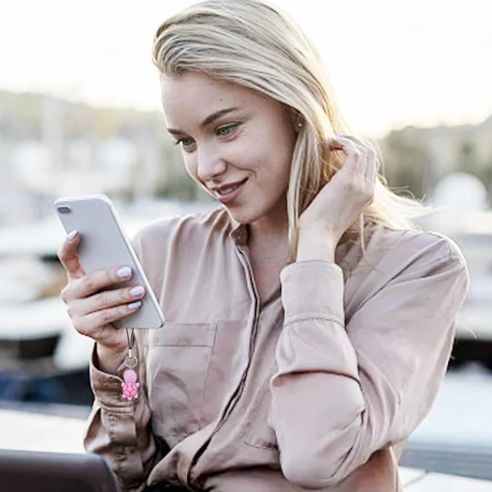 Sangles Mobiles Tortue Breloques Téléphone Résine Porte Clés Décoratif