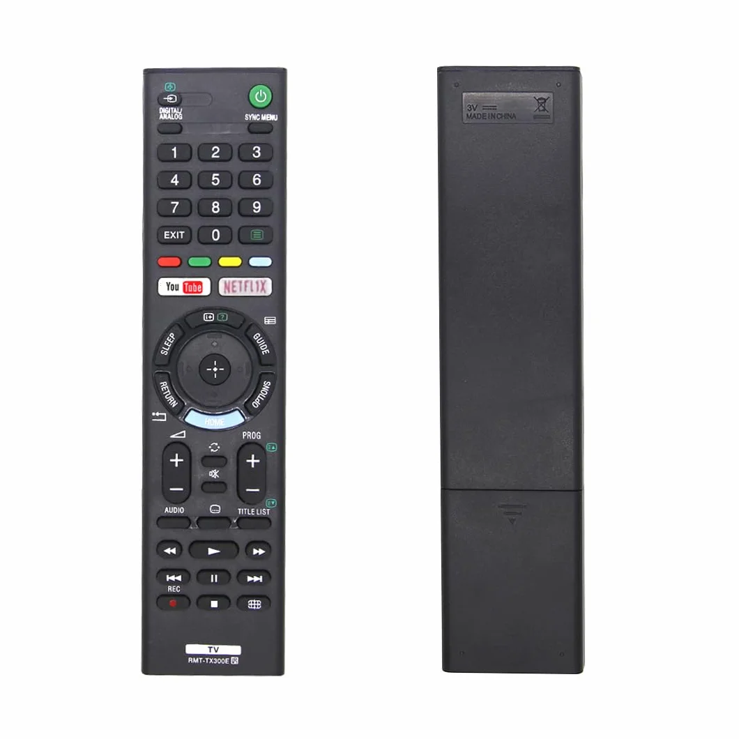 Remplacement telecommande Sony RMT-TX300E pour telecommande Universelle Sony TV avec Boutons Netfllx et You Tub
