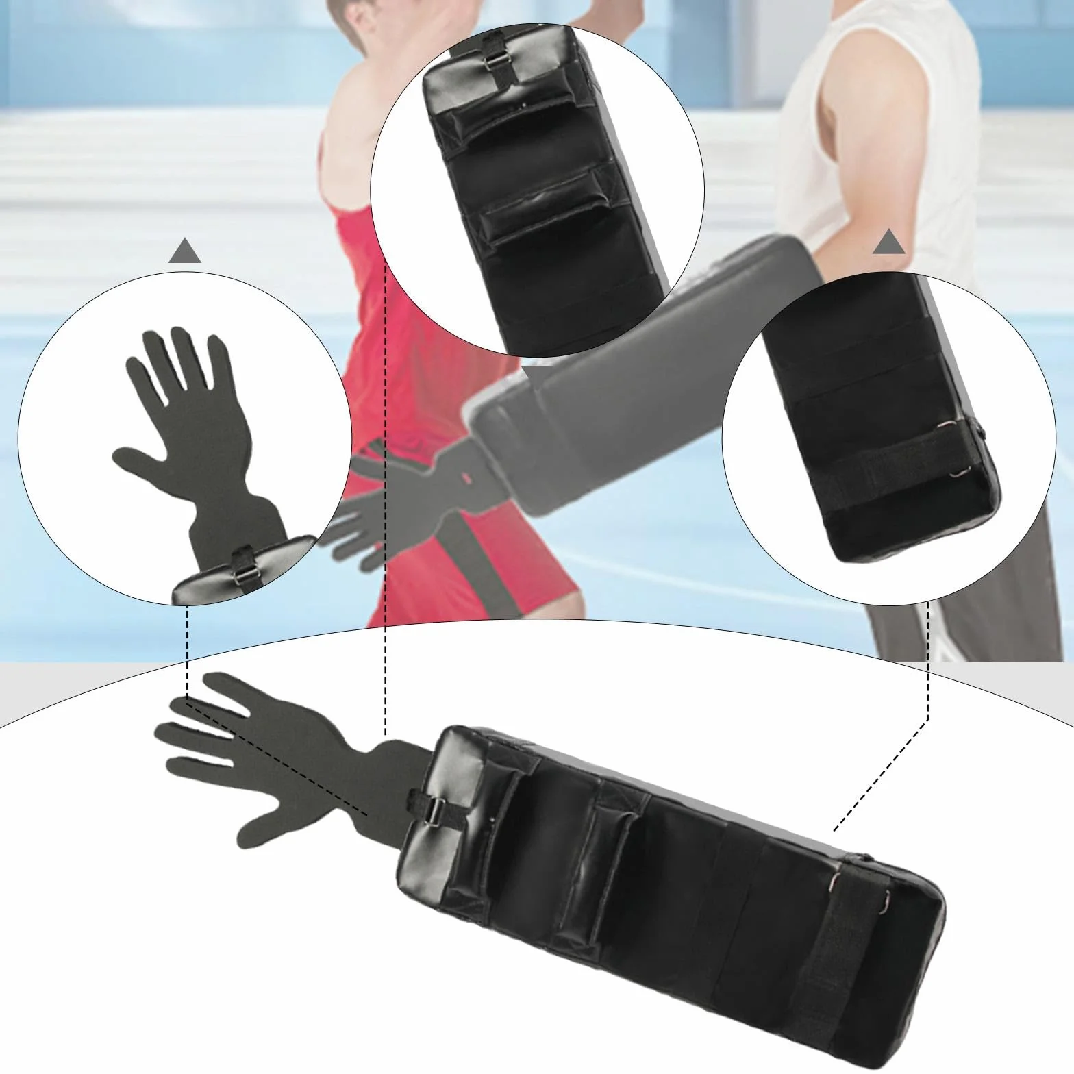 Harayaa Protection de Blocage Rembourrée, Coussin d'Entraînement pour Blocage et Sparring, Outil Sportif Multifonction