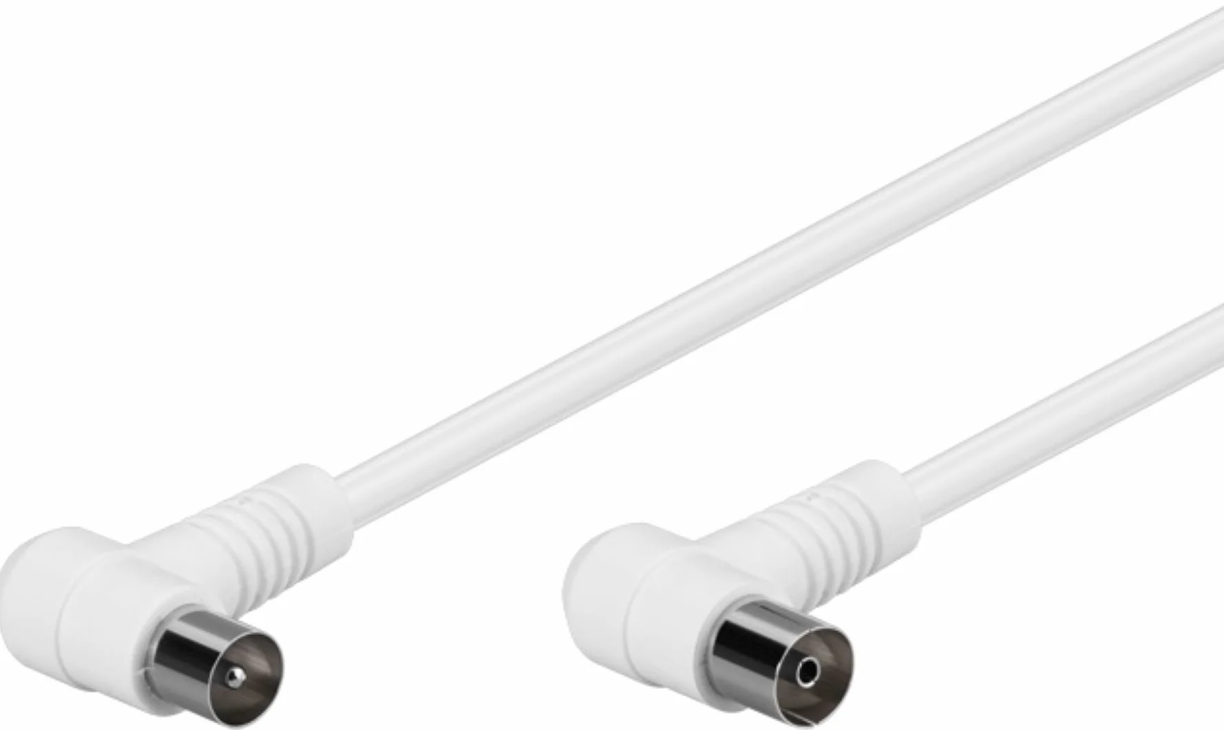 Câble de Connexion Coudé Antennes (80 dB), Double Blindage, 2.5 m Longueur - 67354