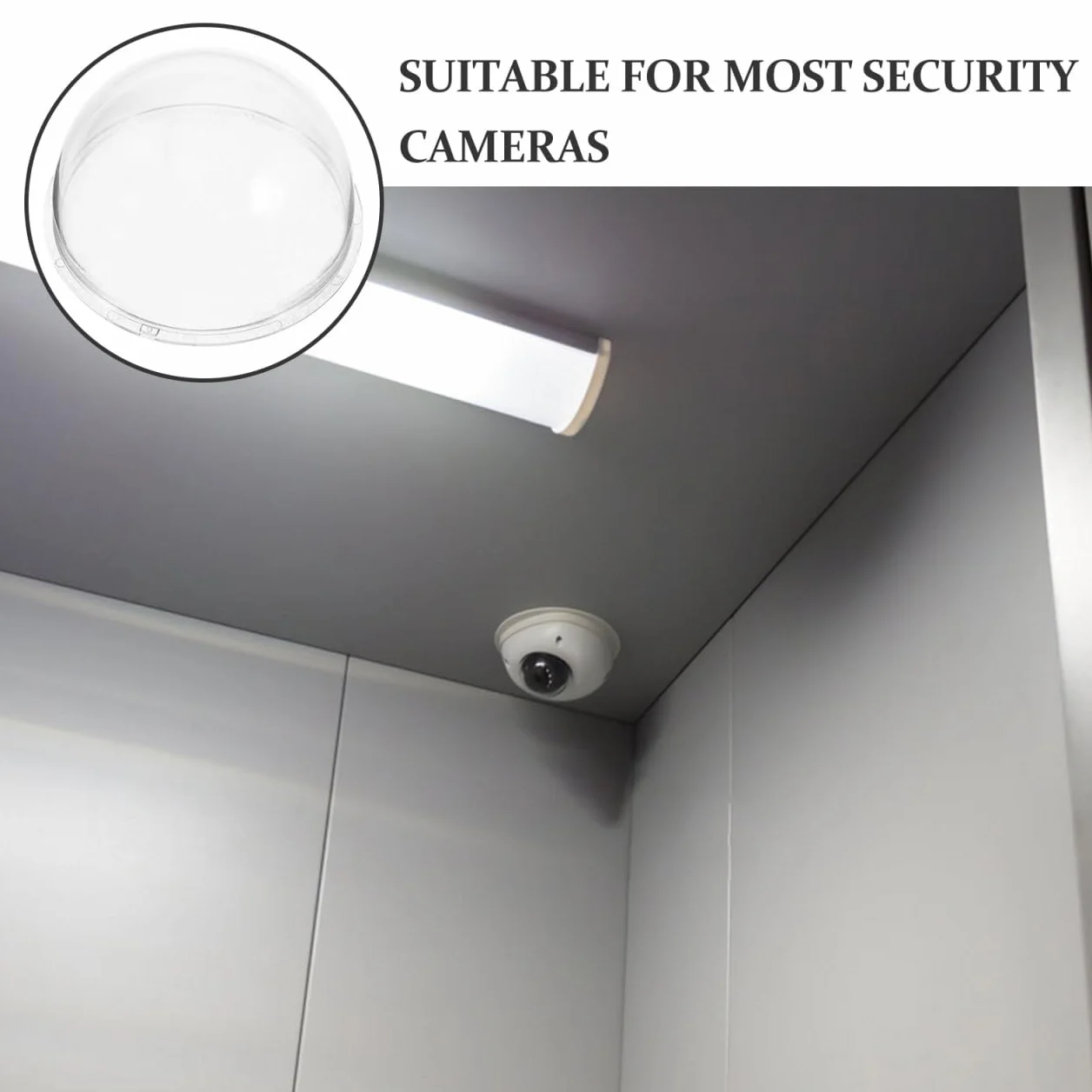 Angoily Couverture De Caméra De Sécurité Dôme Transparent 3.1 Pouces Protection Extérieure Et Intérieure Étui Résistant À La Pluie pour Caméra De Surveillance 8.5 X 8.5 X 1.8 Pouces
