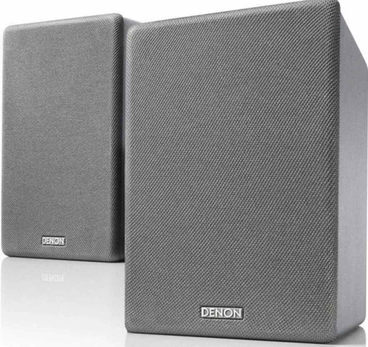 Denon SCN10 Haut-parleurs HiFi bidirectionnels pour système de Son TV 2 x 65 W Compatible avec récepteurs et amplificateurs Design élégant Gris