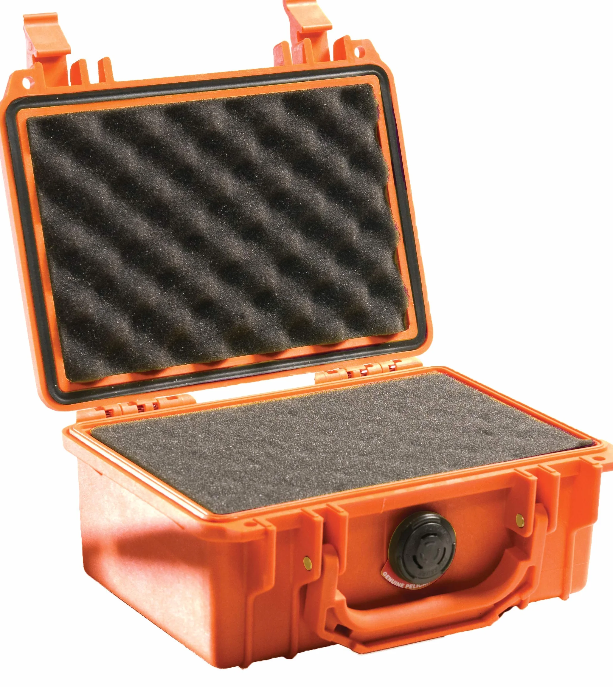 PELI 1120 Valise de Protection étanche pour Les Instruments électroniques, IP67 étanche à l'eau, capacité de 2L, fabriquée aux États-Unis, avec Insert en Mousse Personnalisable, Couleur: Orange