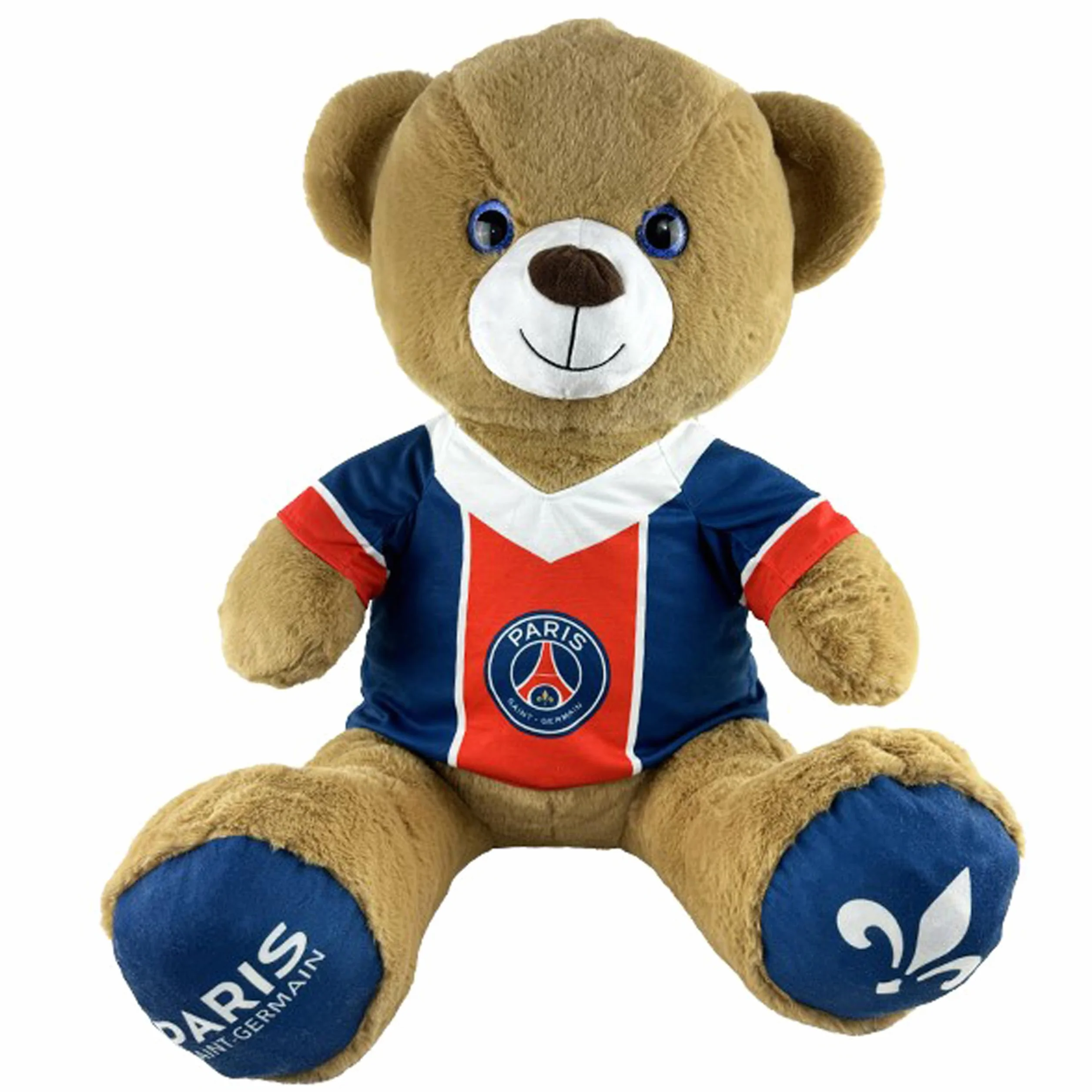Peluche PSG Ours Maillot 28 cm Officiel Paris Saint Germain