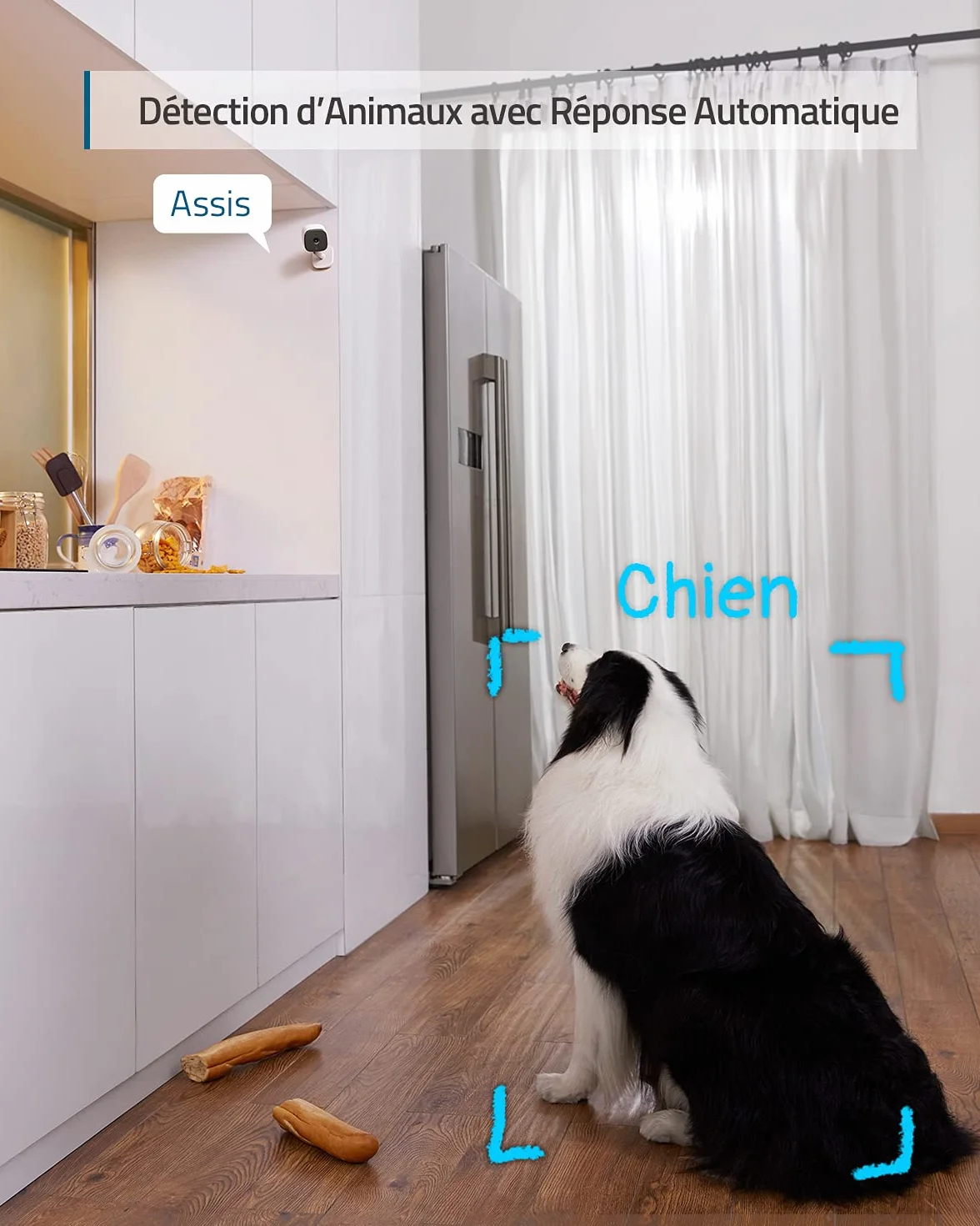 eufy Security IndoorCam E220 Camera Interieur sans Fil, 2K Pan & Tilt, Camera Surveillance WiFi, Détection des Humains et Animaux par l'IA, Assistants Vocaux, Carte microSD Requise