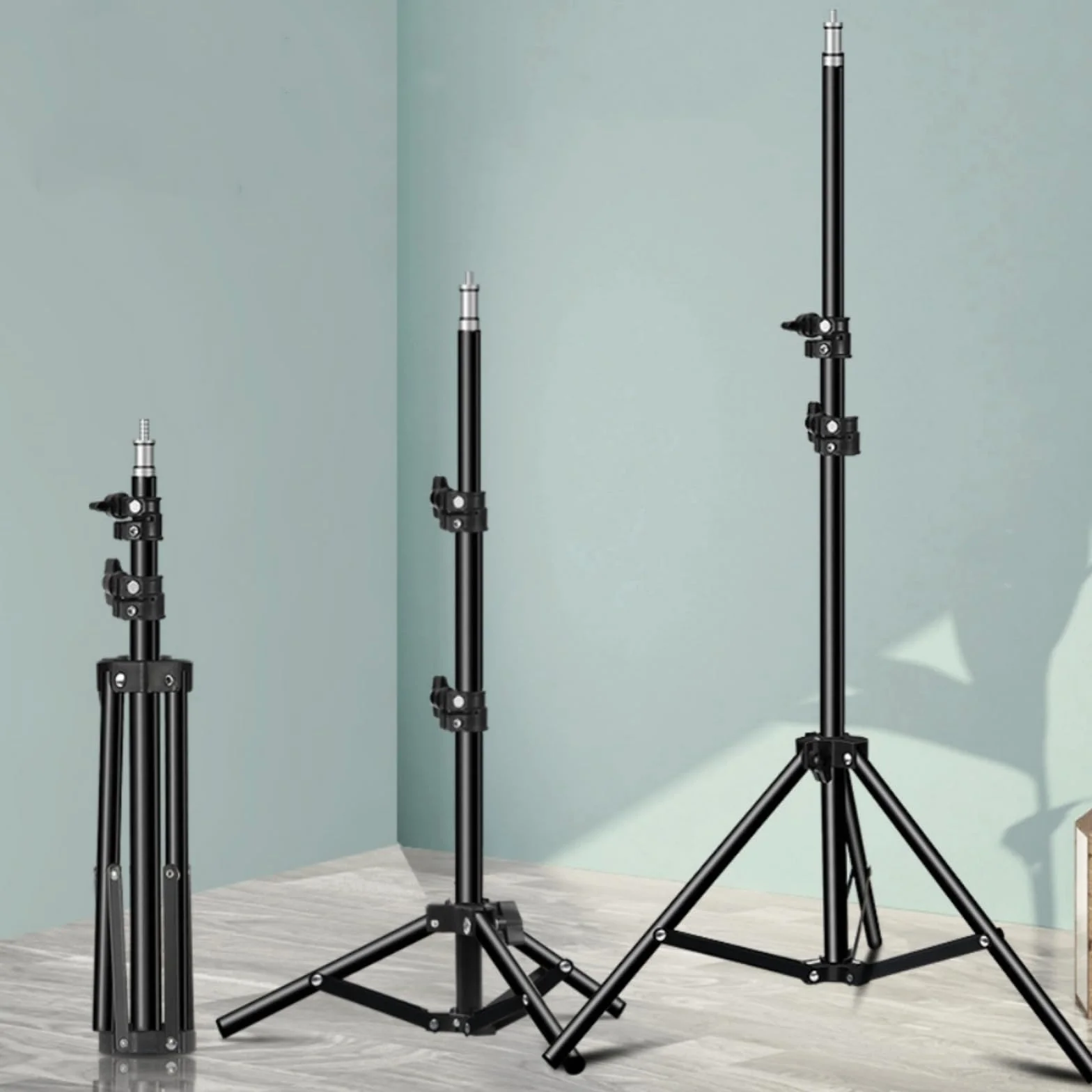 Support projecteur trépied réglable 160 cm noir