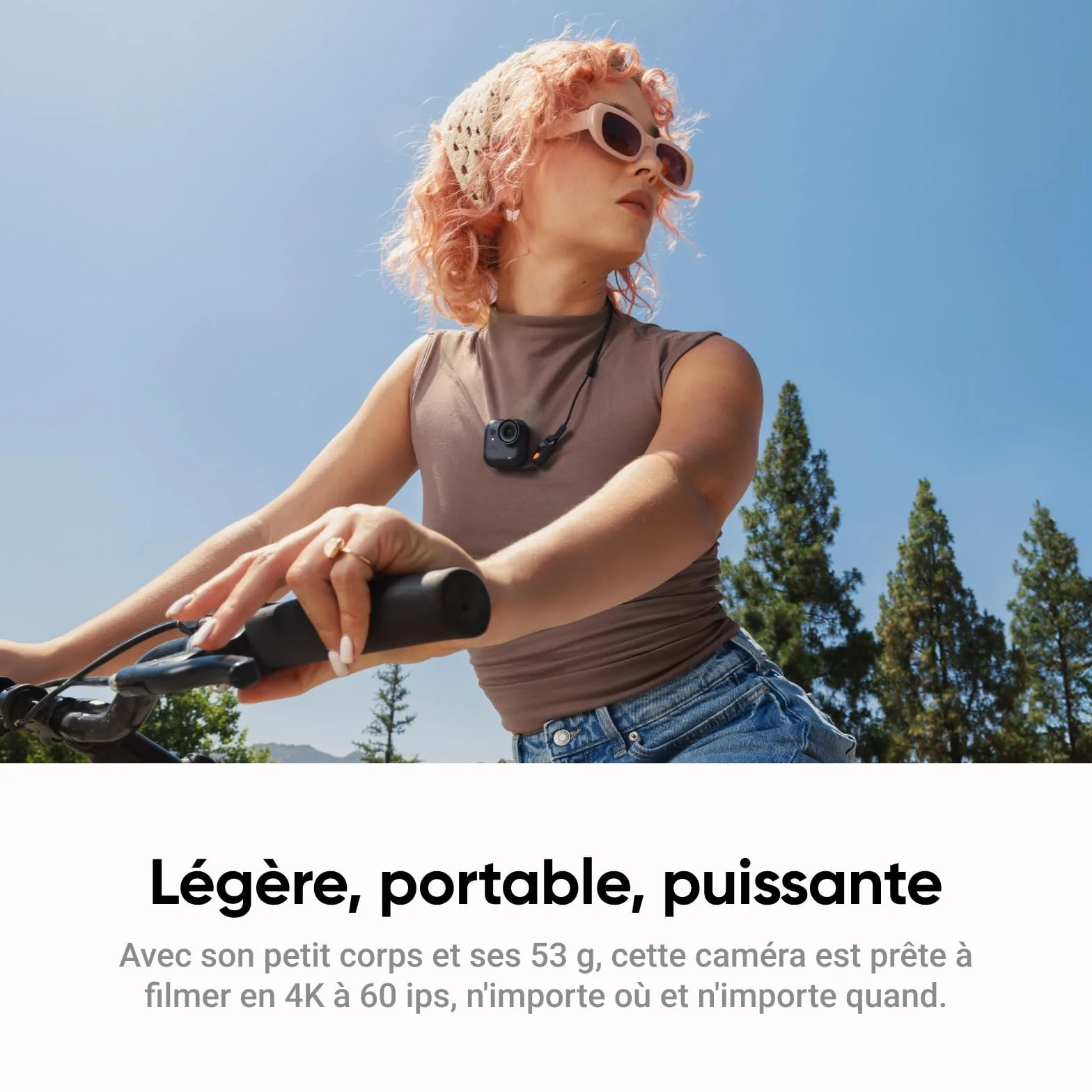 Insta360 GO Ultra Pack créateur - Petite caméra 4K légère, Appareil Photo vidéo POV Mains Libres Compact, caméra d'action magnétique Portable pour vlog, Sport, vélo