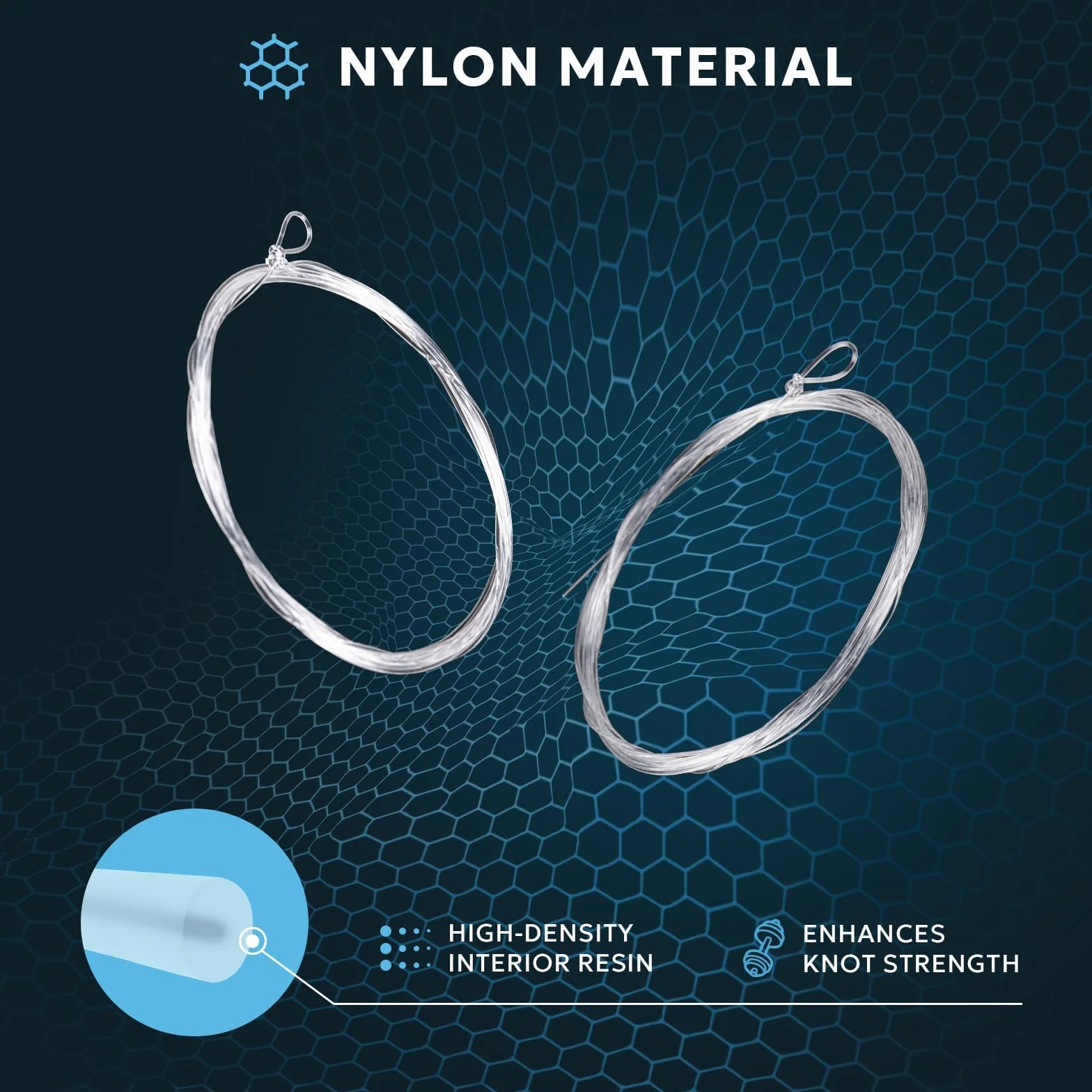 Welded Tapered Leader Pêche à la Mouche Nylon 7.5ft 9ft Paquet de 6