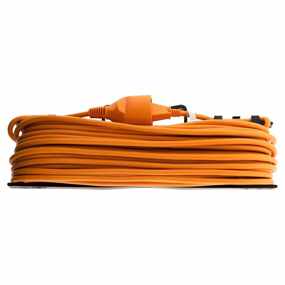 Prolongateur Jardin 2x1,5mm² 25m - Orange - Zenitech