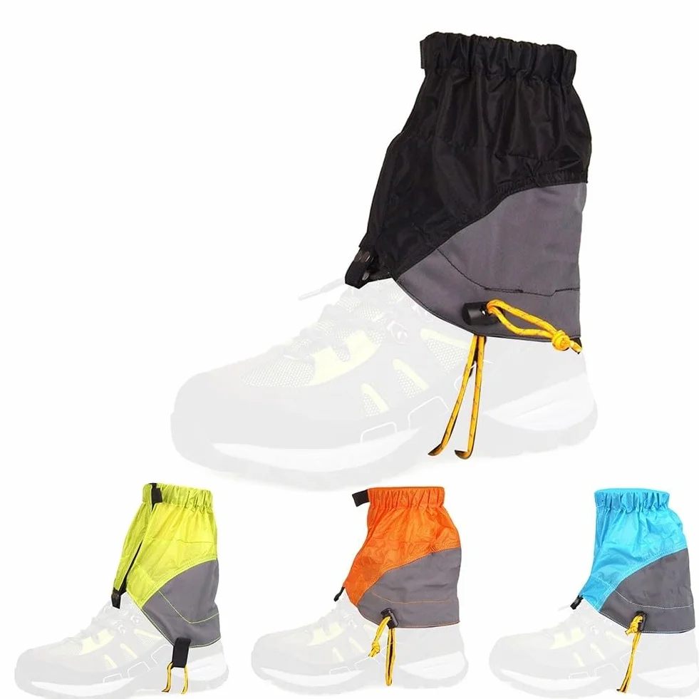 Guêtres de randonnée imperméables homme femme 20D silicone boucle camping escalade trekking ski