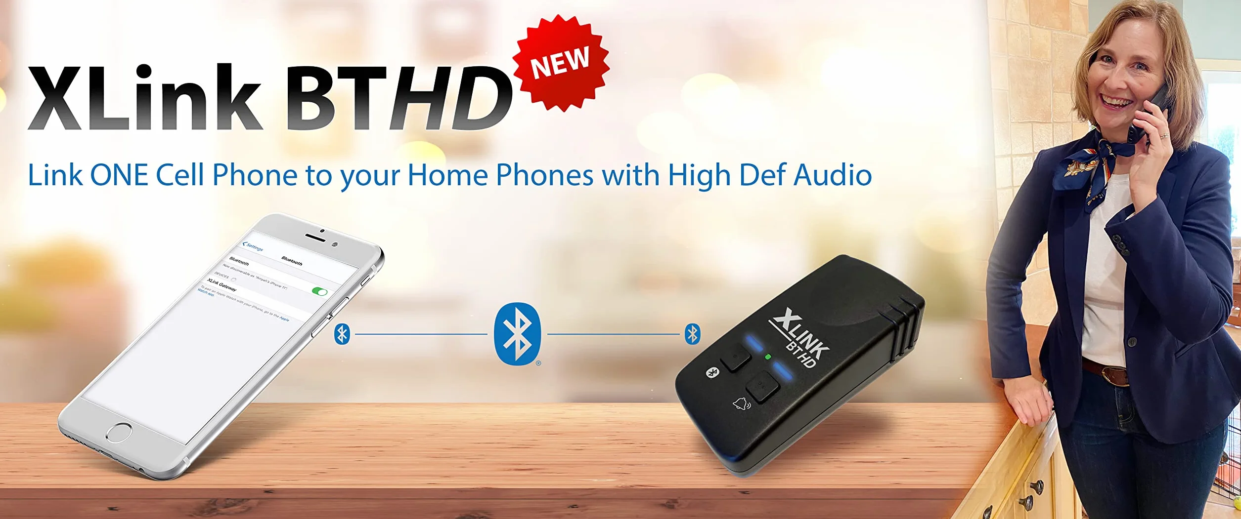 Xtreme Technologies XLINK BT HD Adaptateur Audio Haute définition pour téléphone Portable