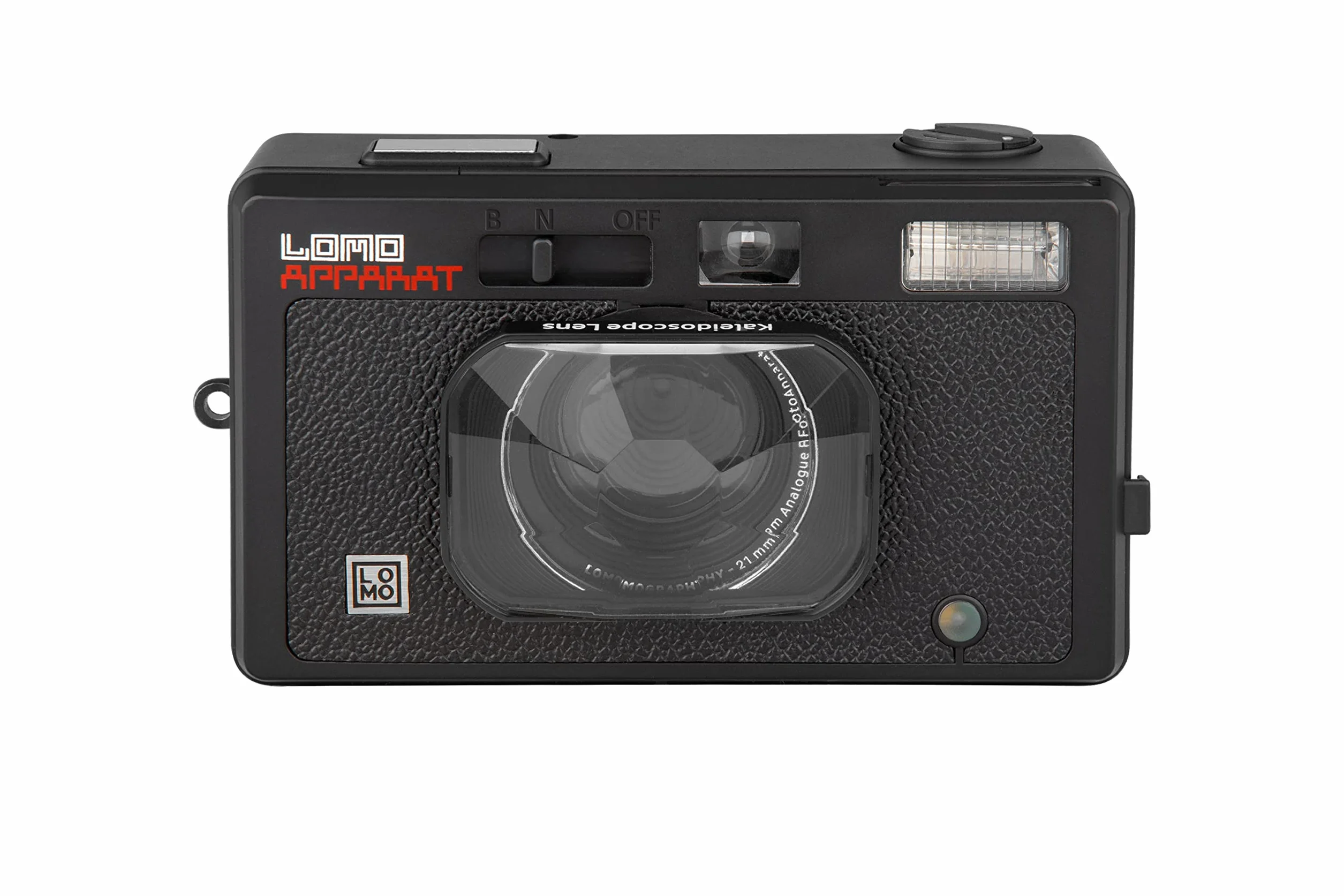 Lomography LomoApparat Appareil photo grand angle 35 mm, flash et filtres couleur intégrés, objectif kaléidoscope, objectif gros plan, splitzer, exposition multiple, longue exposition