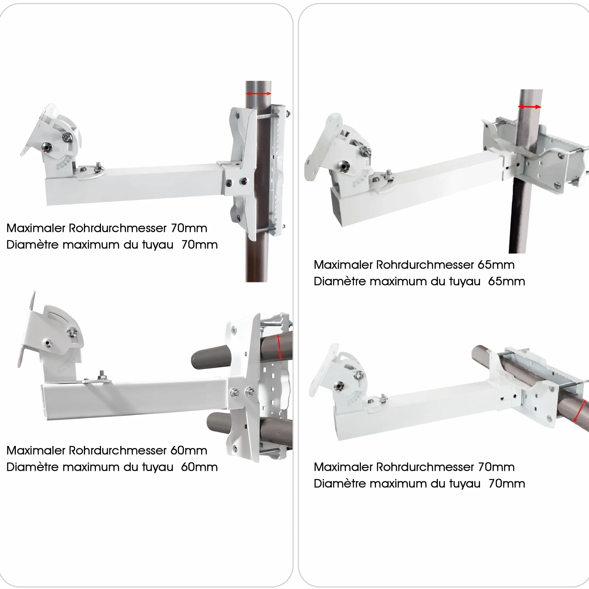 Antenne Parabole Plate avec Un Port / 2 Sorties/Quatre Ports, Idéale pour la Télévision Satellite, Résistante aux Intempéries, Mini-compacte (Twin LNB)