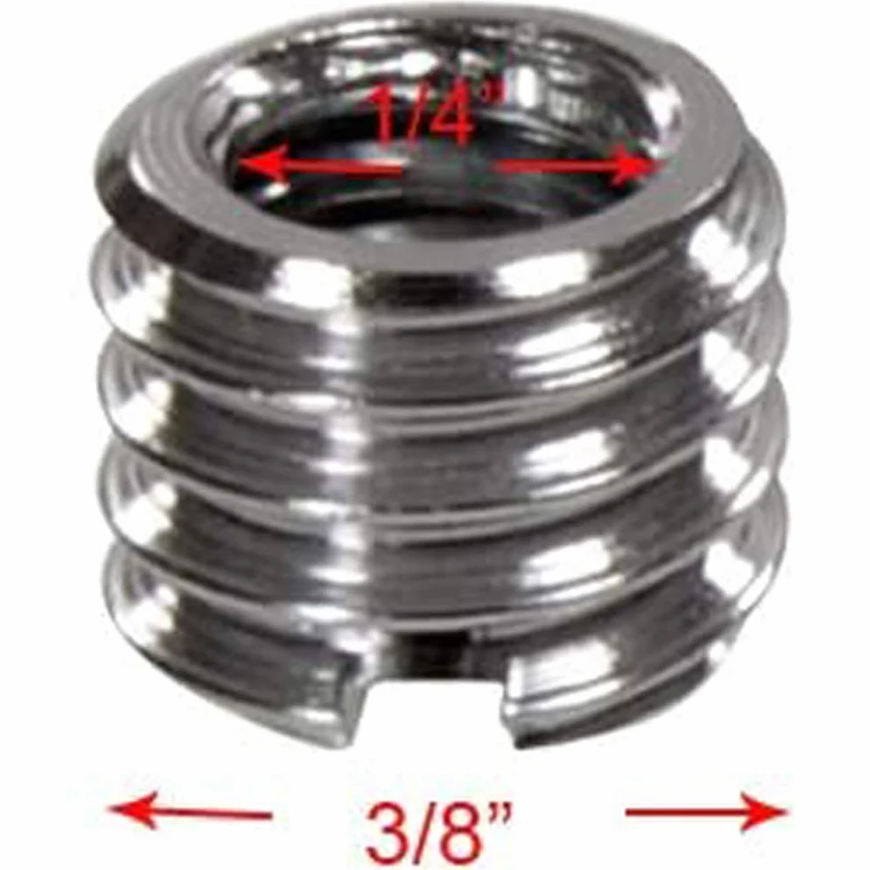 Greluma 10 pièces métal 1/4 "à 3/8" convertir Adaptateur de vis pour trépied Monopode rotule DSLR SLR（2 Types）