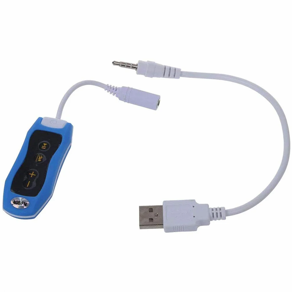 Lecteur de Musique MP3 étanche IPX8 FM Radio 4G 8G Sport Natation Plongée