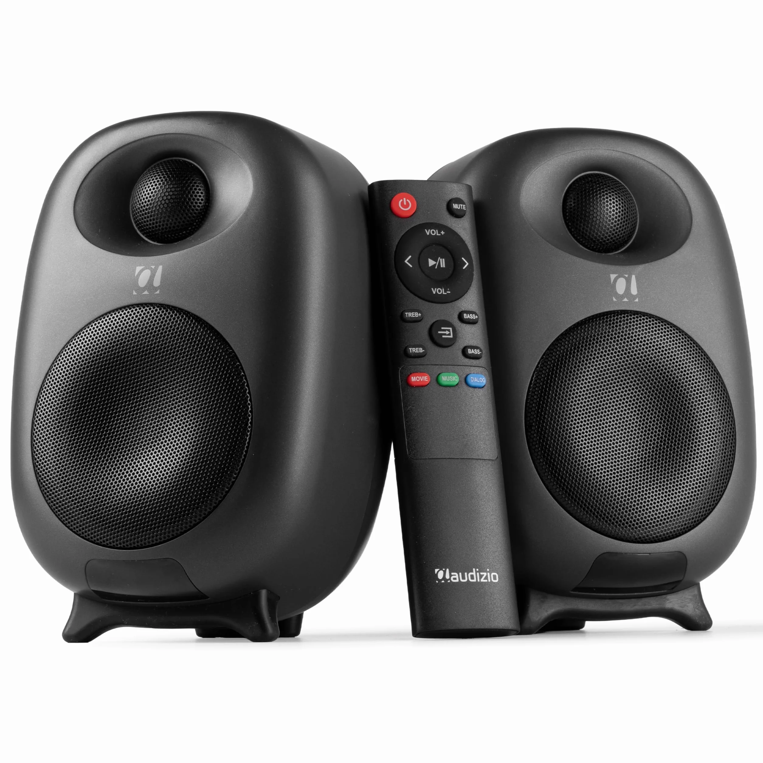Audizio RS60 Enceintes HiFi Bibliothèque 120 W Noir Actives/Passives BT sans Fil RCA AUX