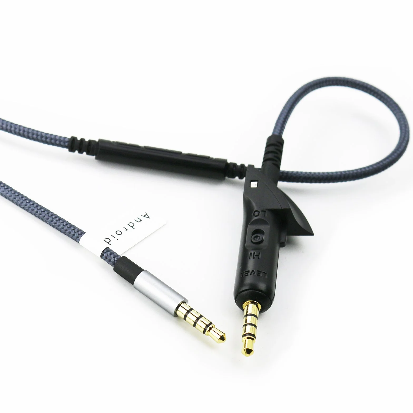 Câble audio de rechange avec micro intégré et contrôle du volume compatible avec casque Bose QC15 QuietComfort 15, compatible avec Samsung Galaxy Huawei Android