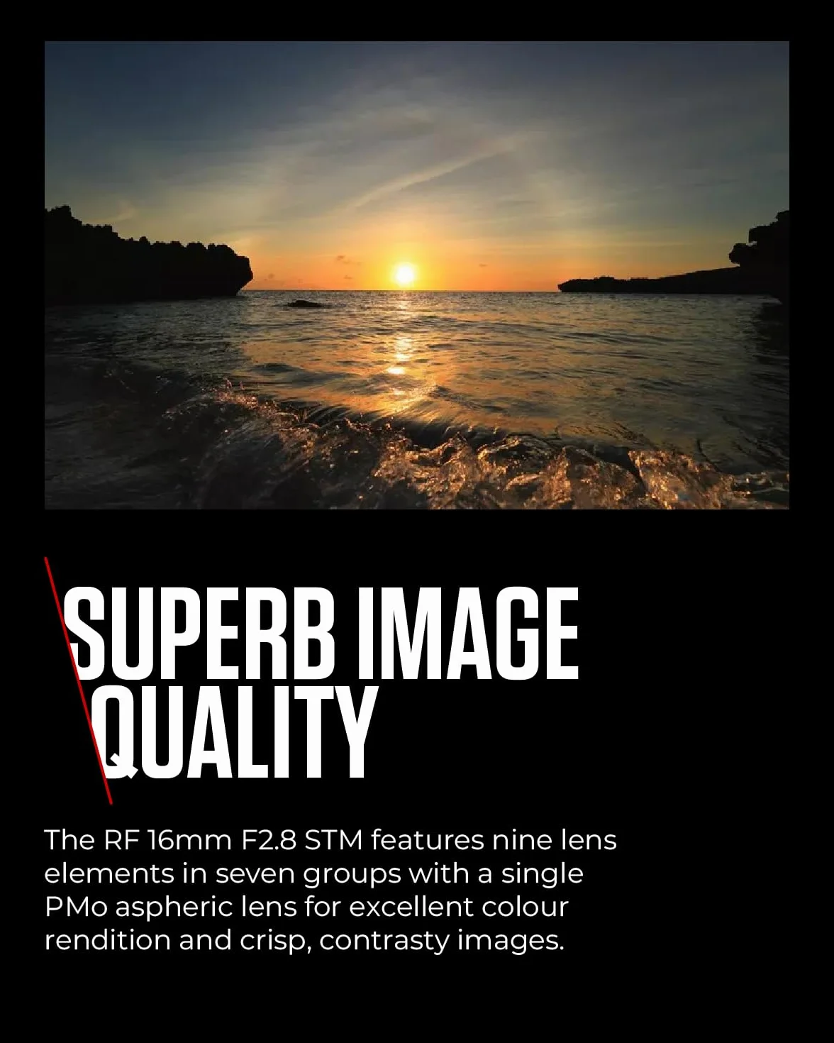 Objectif Canon RF 16 mm F2.8 STM distance focale ultra large, plein format, vlog et photographie de paysage, compatible avec Canon EOS R