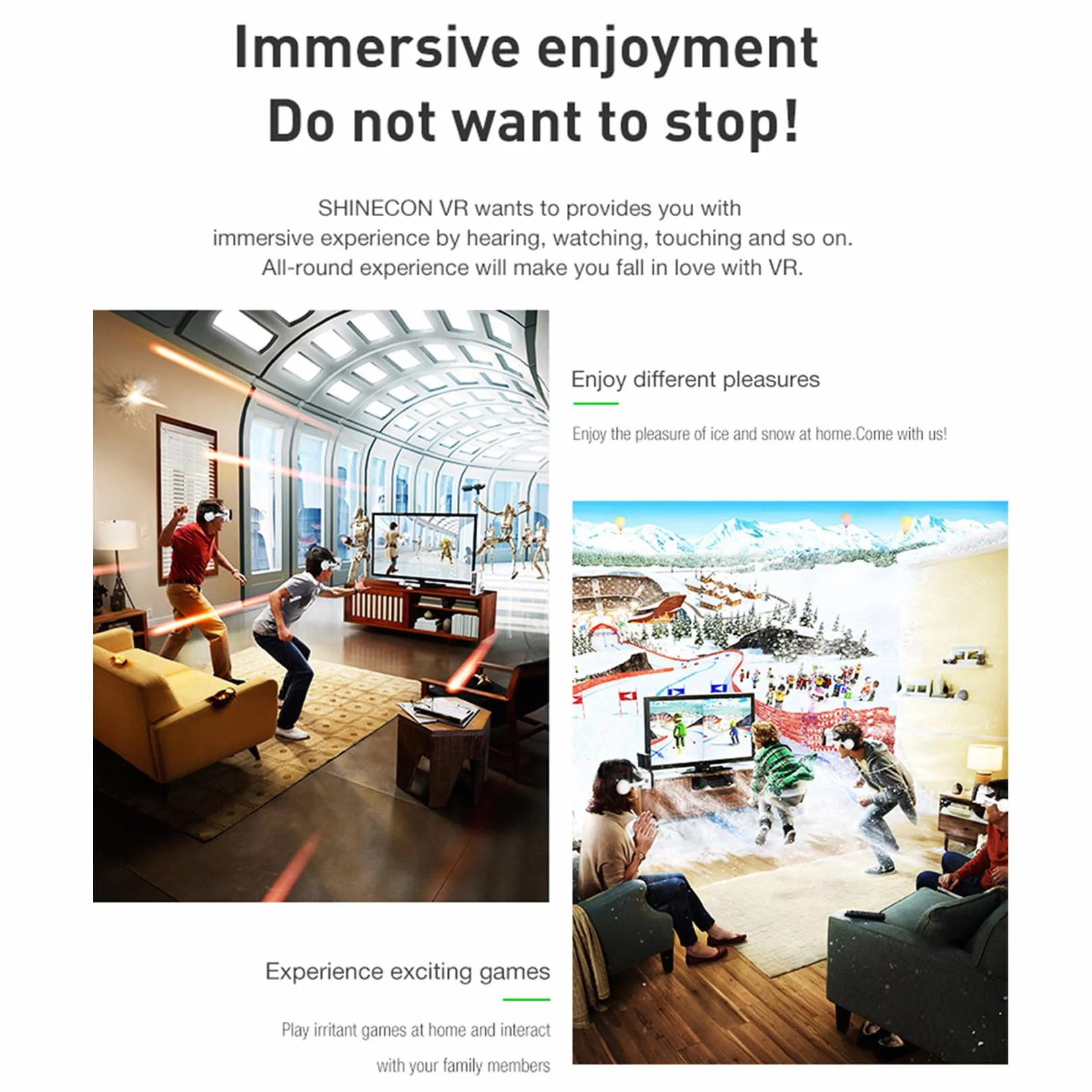 Casque de réalité virtuelle compatible avec iPhone, Samsung, Android 4,7-7,2", lunettes de réalité virtuelle avec lumières bleues pour jeux, films et vidéos avec télécommande, casque VR 3D pour