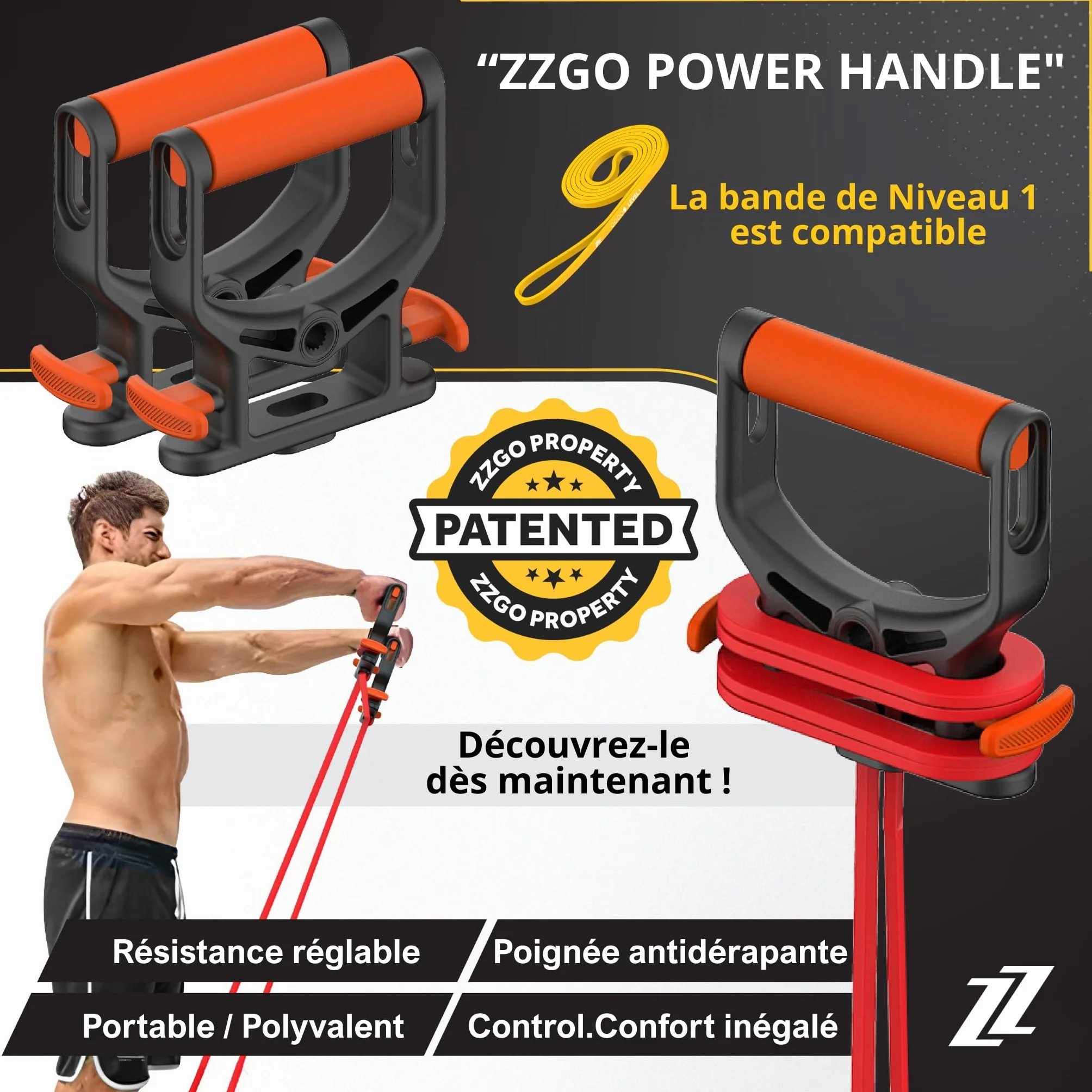Bande Élastique de Musculation Latex Naturel Résistance Premium Entraînement Maison Salle Extérieur