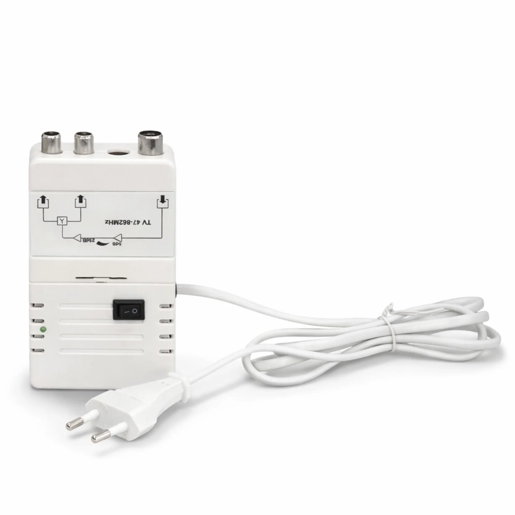 Amplificateur d'antenne numérique pour 2 appareils, Amplification UHF 20dB, Amplification VHF 36dB, télévision par câble, DVB-T, Sky