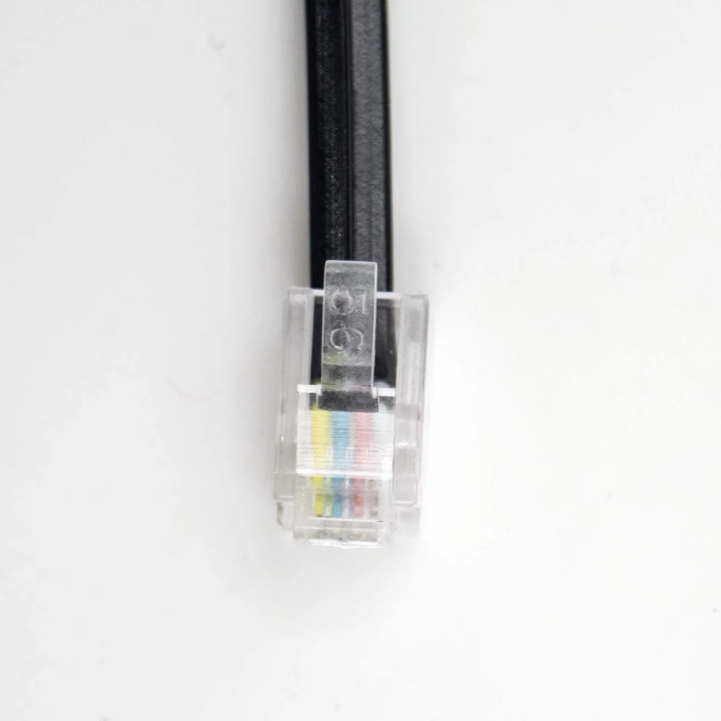 Duttek Cordon Telephone, Cable Telephone Fixe Noir, Câble pour combiné de téléphone, Câble spiralé RJ9 de 1 à 3 m de Long déroulé(Lot de 2)