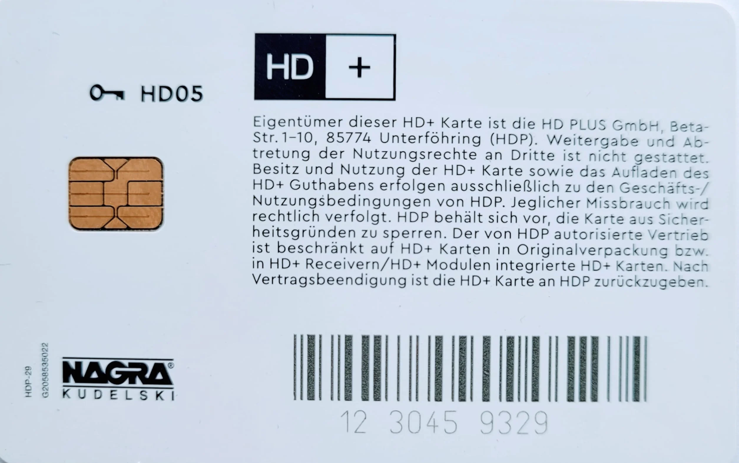 HD Plus Carte HD+ 12 mois