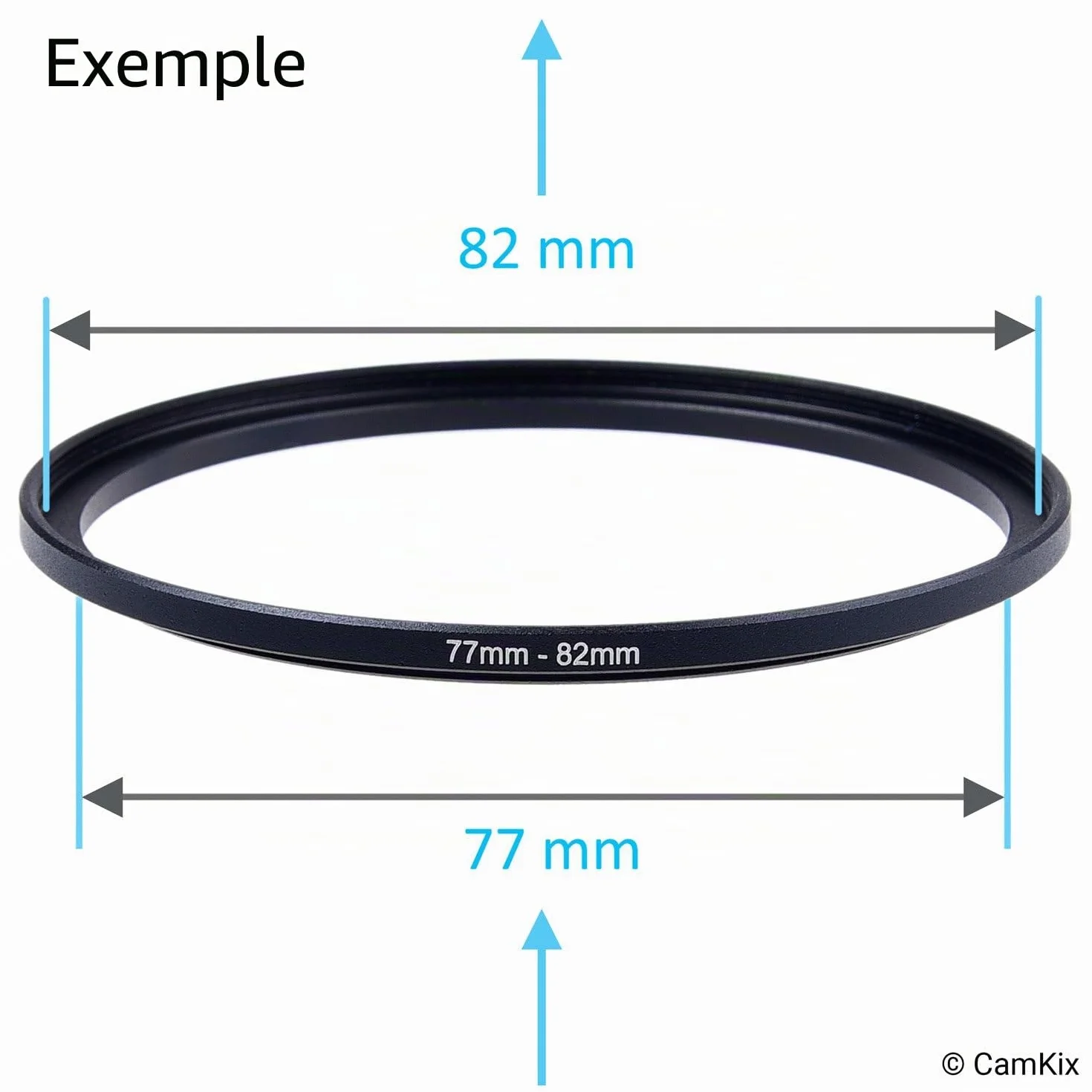 Step Up Bagues adaptatrices pour filtres d’objectifs - Ensemble de 9 pièces