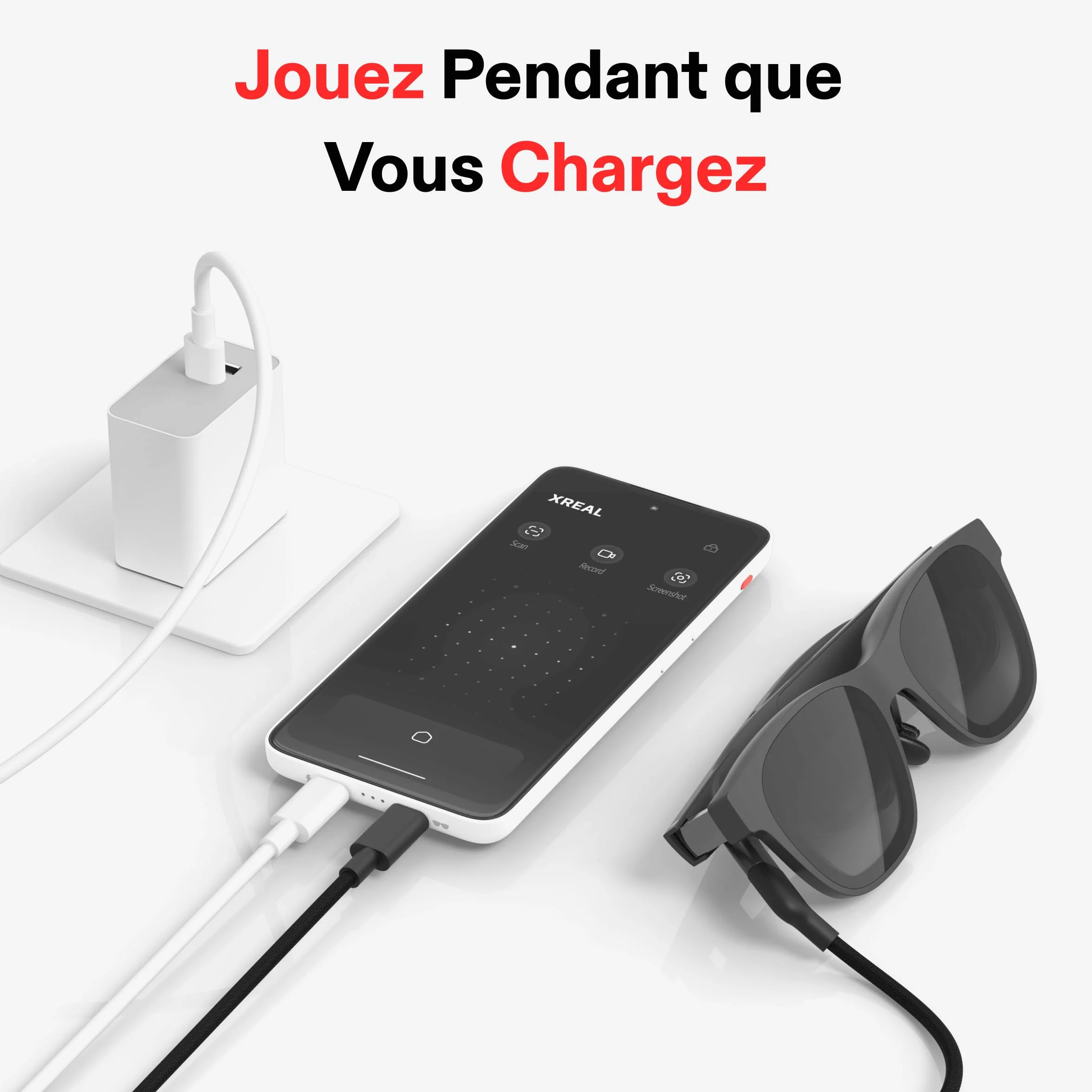 XREAL Beam Pro (WiFi 8G+256G), Spatial Computing Device pour AR Lunettes, Double Caméra 3D 50MP, écran 1080p 90 Hz, Android14 NebulaOS+Google Play, WiFi 6, Bluetooth 5.2 XR Lunettes