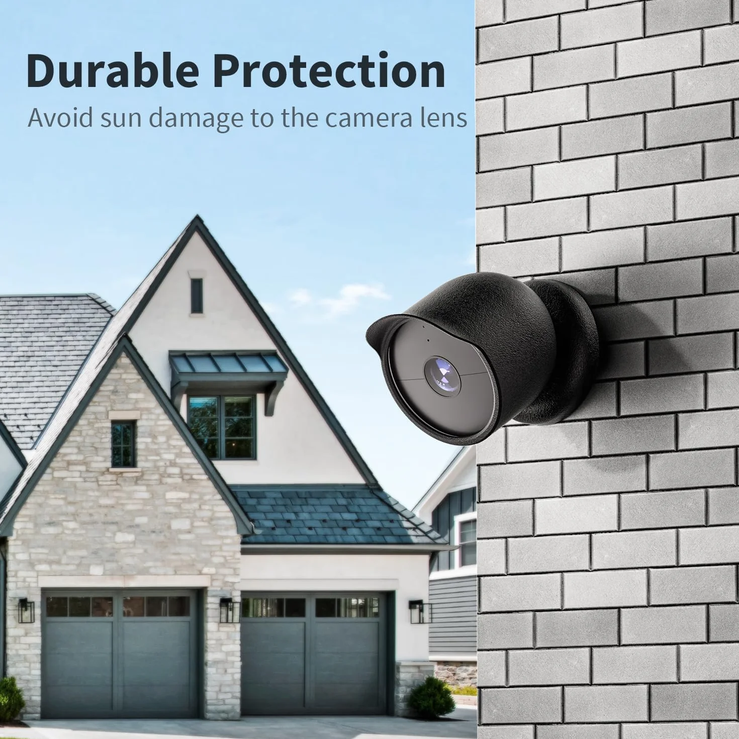 Housse de Protection en Silicone Compatible avec la caméra de sécurité extérieure ou intérieure Google Nest Cam (Batterie), étui étanche et Anti-poussière pour caméra Google Nest Cam (Batterie)