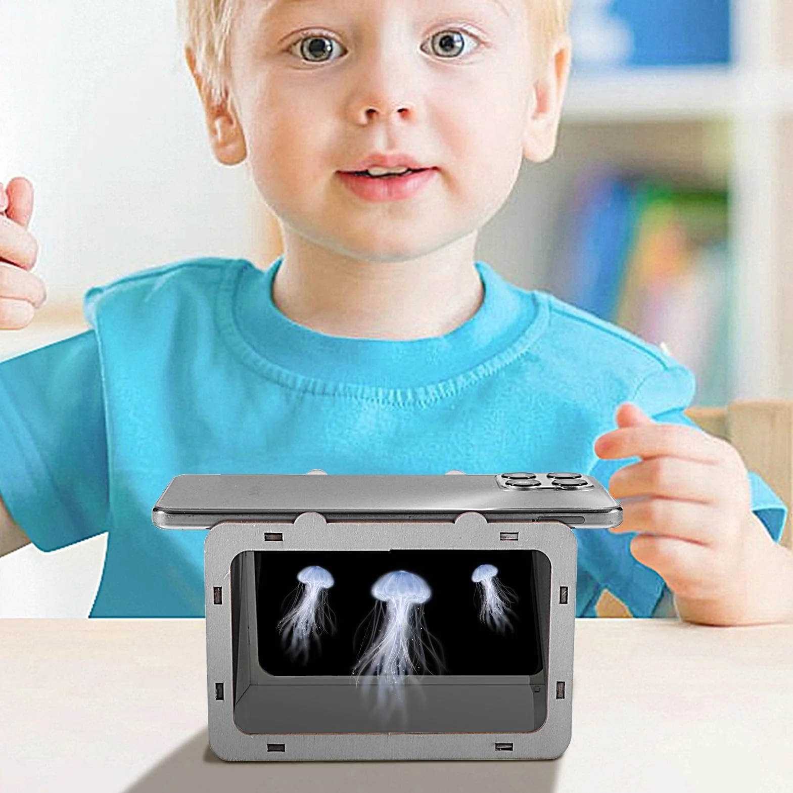 Projecteur D'Hologram Cinéma À Domicile Holographique pour Téléphone Smart Mobile Bracket