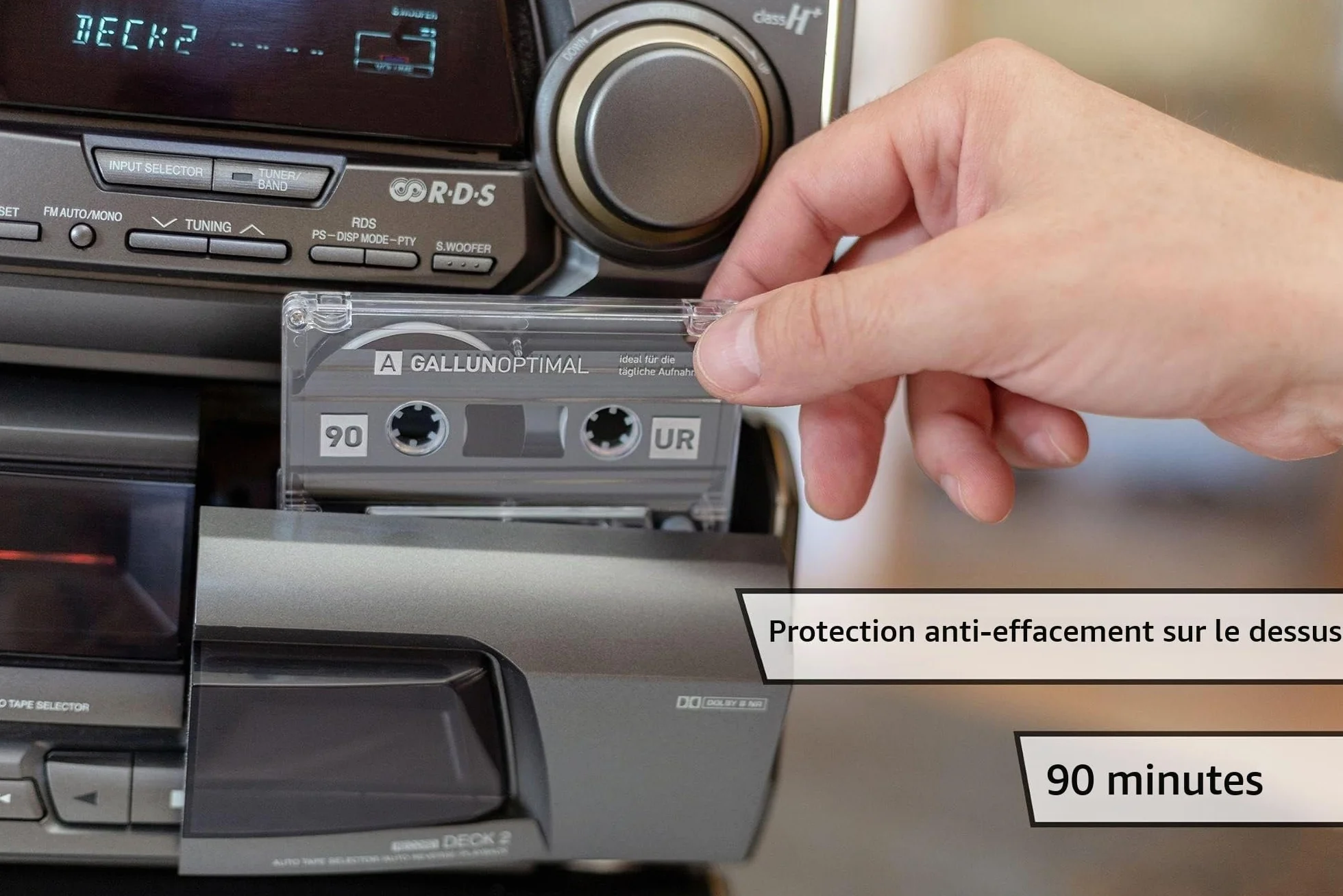 UR90 Cassettes Audio 90 Min Lot de 5 Cassettes vides
