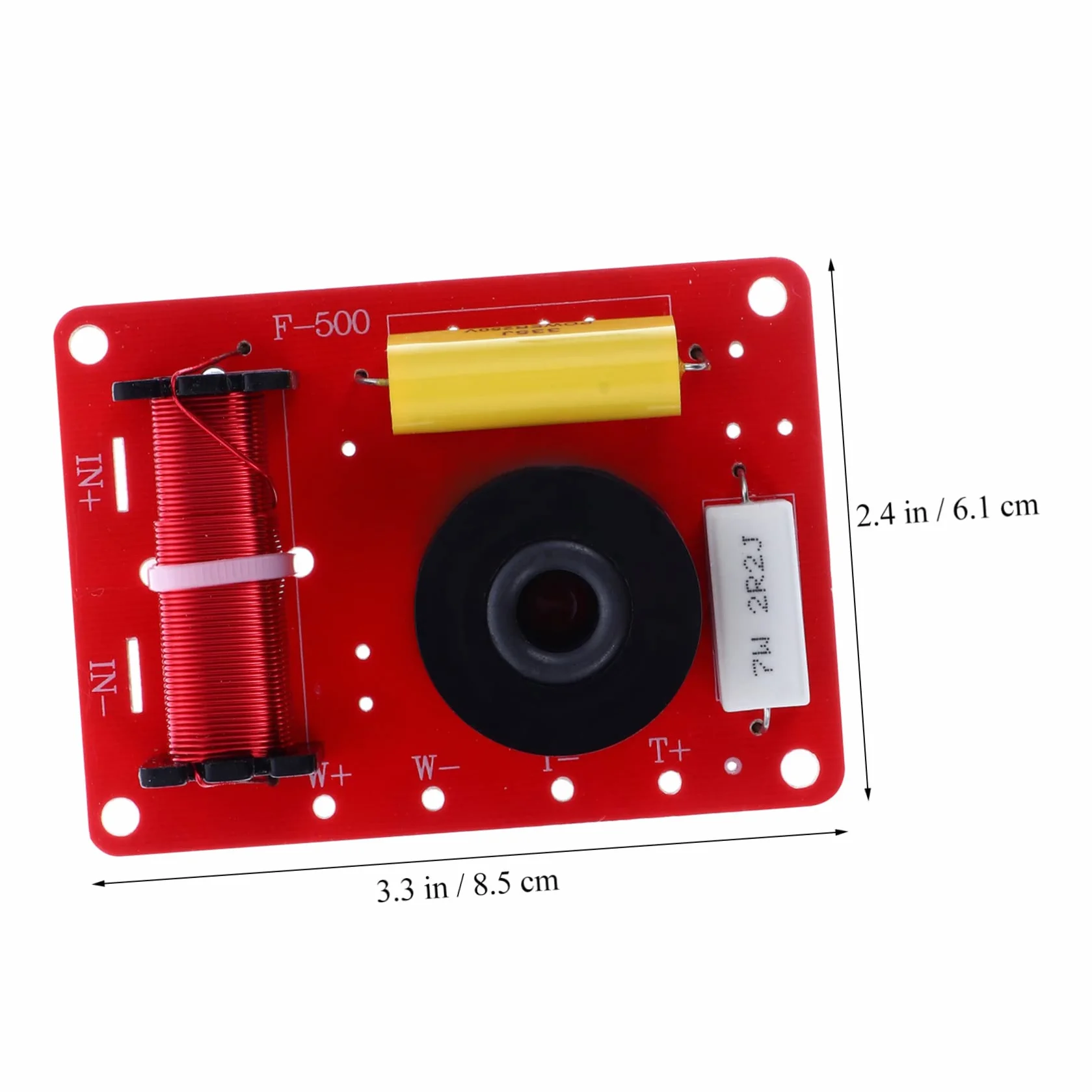 Uonlytech 2pièces Filtre De Crossover Audio pour Haut-parleurs Diviseur De Fréquence Treble Bass pour Système Audio Automobile Accessoire pour Amélioration Qualité Sonore