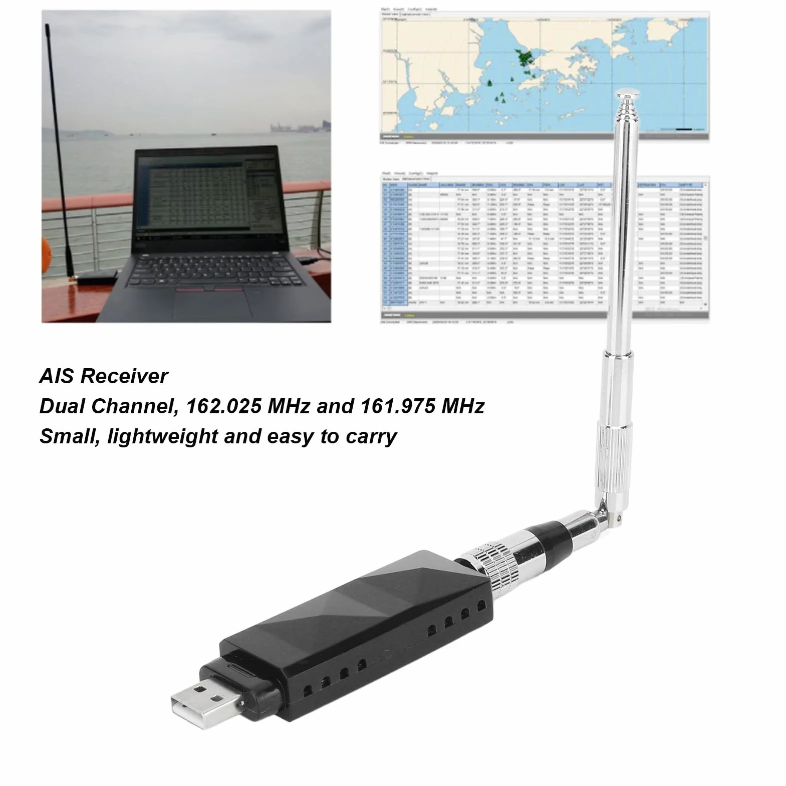 RiToEasysports Récepteur du Récepteur AIS à Double Canal