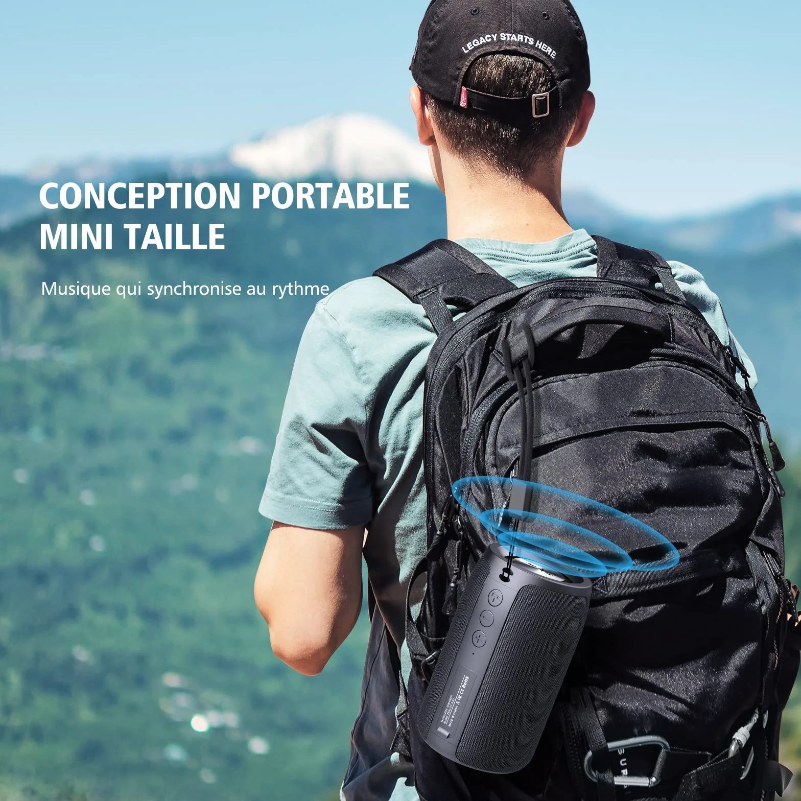 ZEALOT Enceinte Bluetooth Portable IPX5 12 Heures Autonomie Bluetooth 5.0 TWS Microphone Intégré