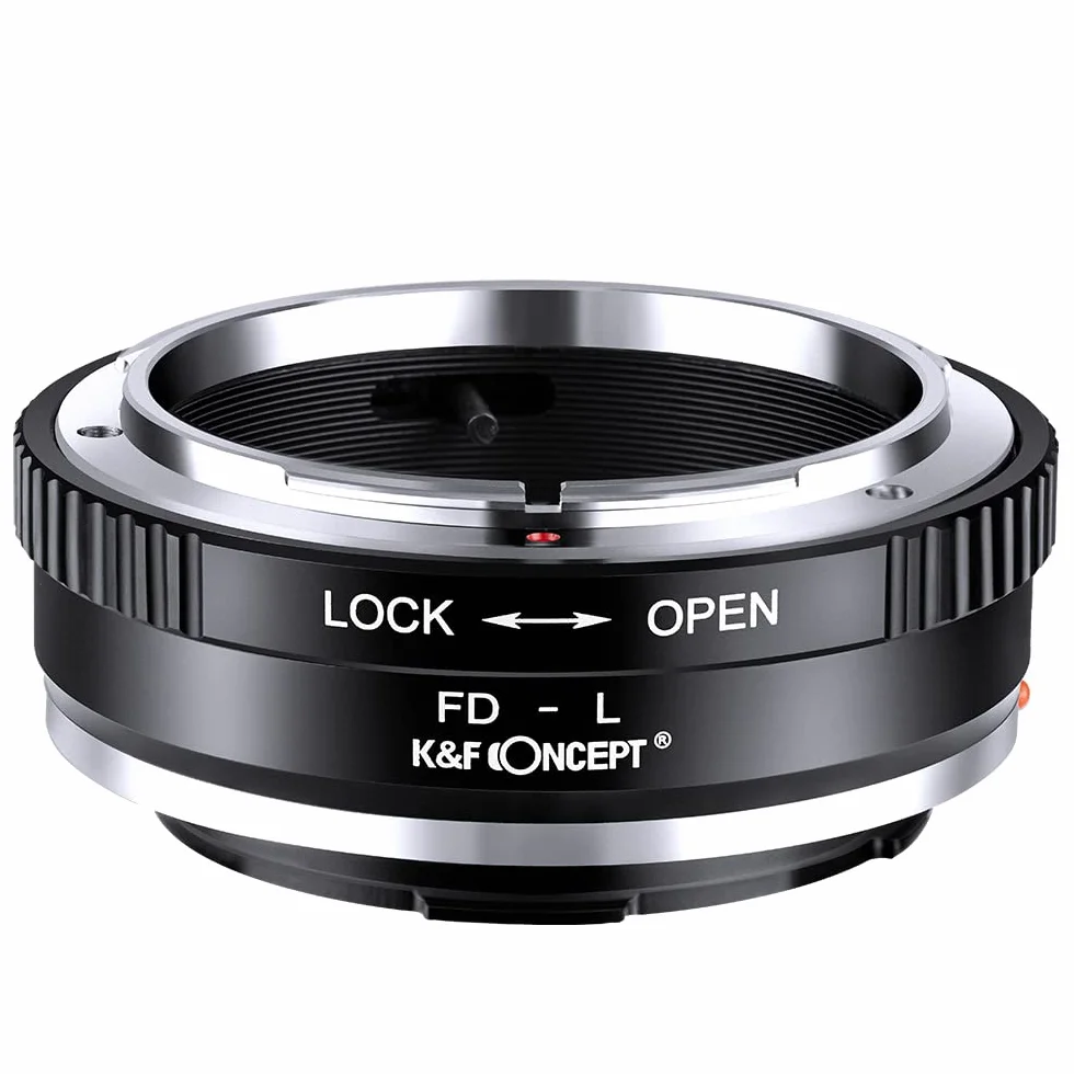 K&F CONCEPT Bague d’Adaptation Compatible avec Utiliser Objectifs compatibile Con Canon FD sur Appareils Photo L, Bague Adaptatrice Manuelle FD-L