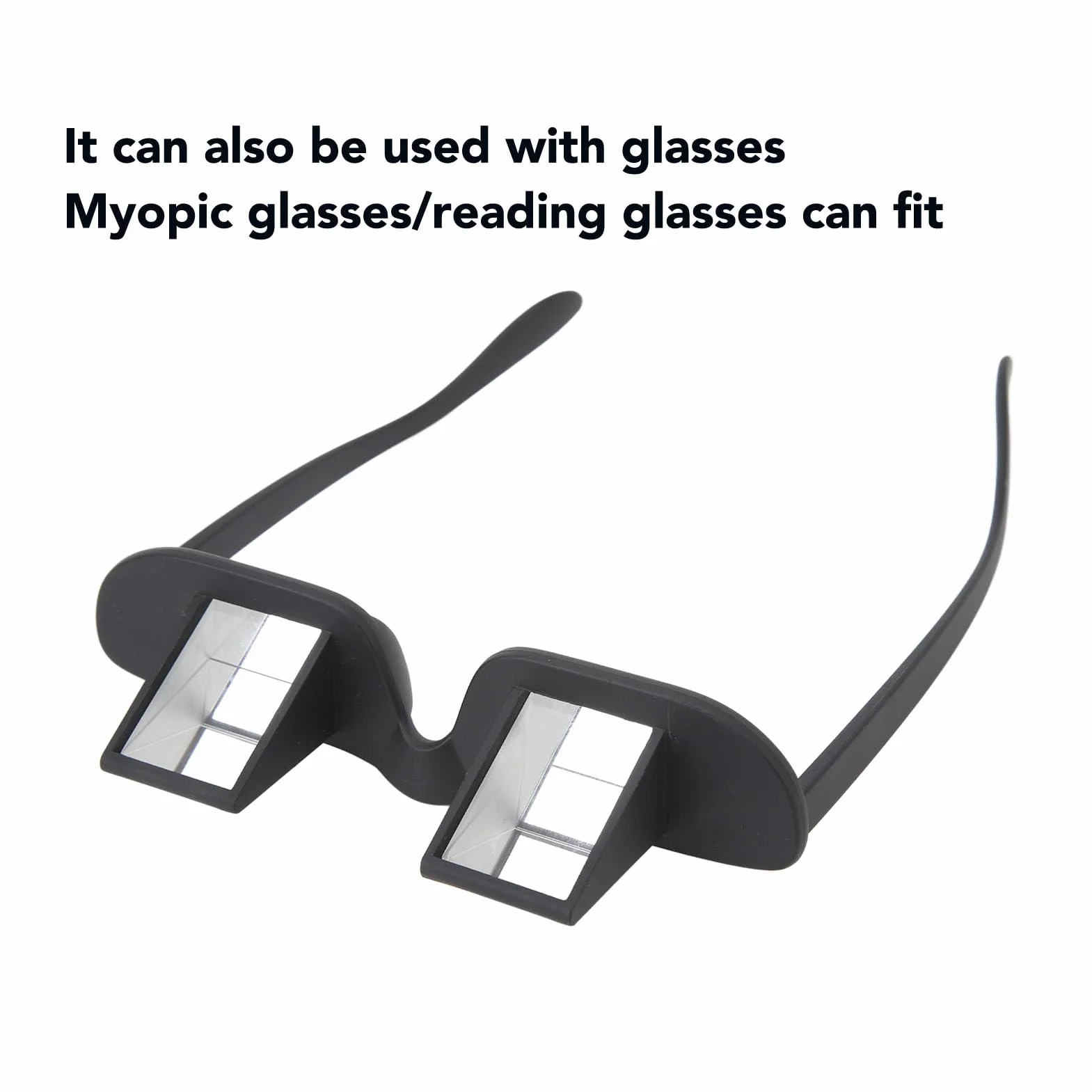 Lunettes Paresseuses pour éviter les Crampes au Cou, Lunettes à Prisme à 90 Degrés pour Regarder la Télévision ou Lire, Idéales pour la Pêche, les Employés de Bureau et les