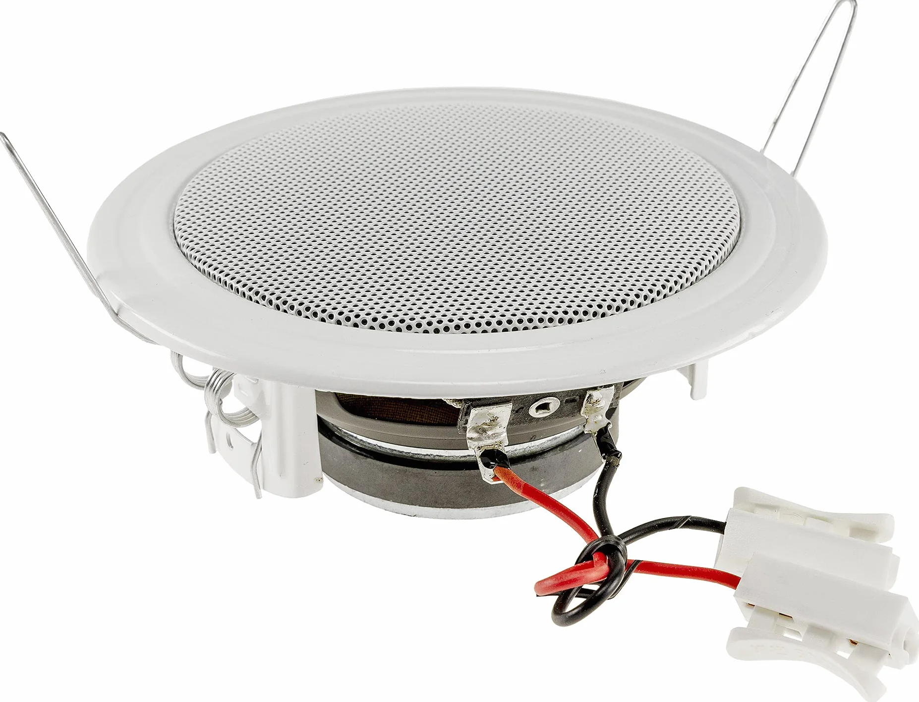 Haut-parleur de plafond 60W 135mm rond blanc haut-parleur intégré pour bureau cuisine salon home cinéma
