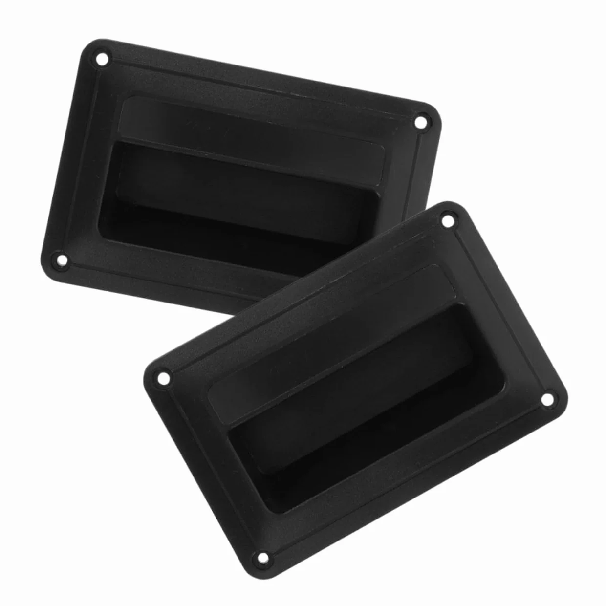 Lot de 2 Poignées Latérales en Abs Noires Résistantes pour Matériel Haut-Parleur Audio de Scène, Accessoire Polyvalent pour Remplacement Facile