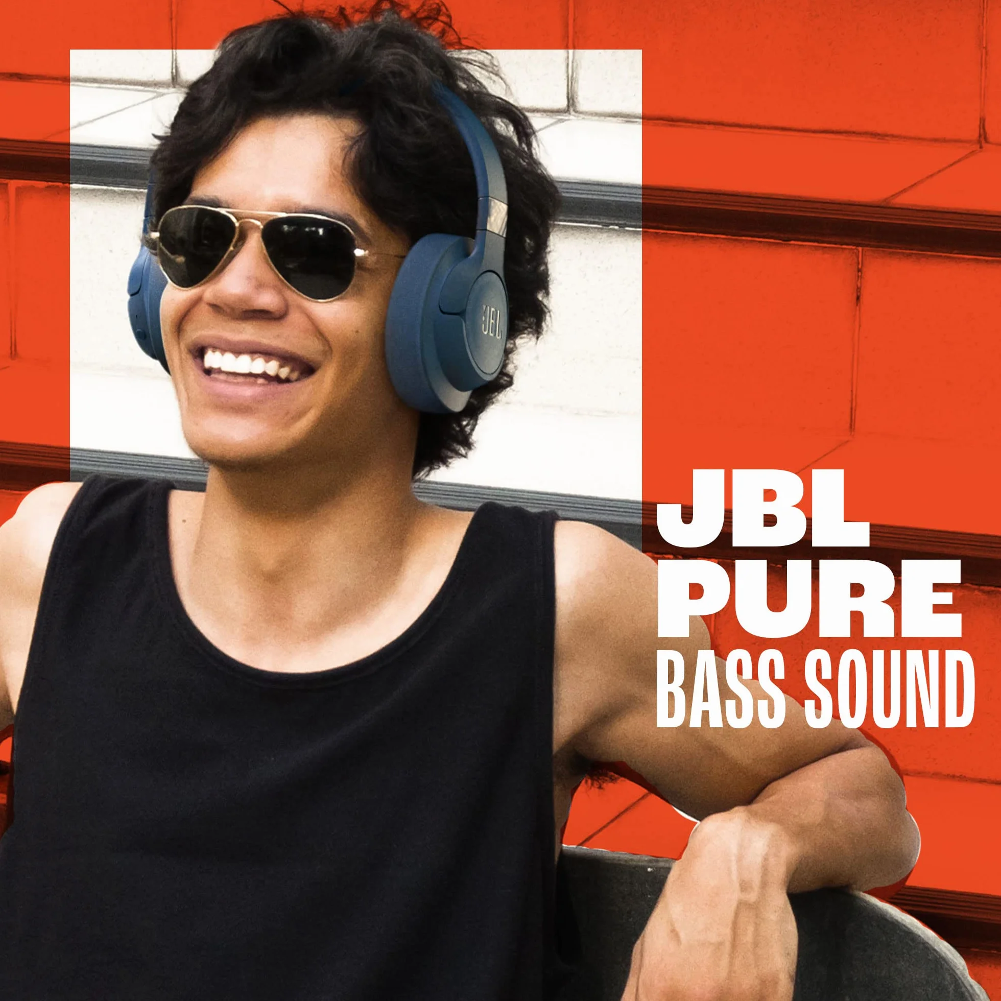 JBL Tune 720BT, casque audio sans fil, léger et confortable, Bluetooth 5.3, autonomie jusqu'à 76 h, charge rapide, son JBL Pure Bass, noir