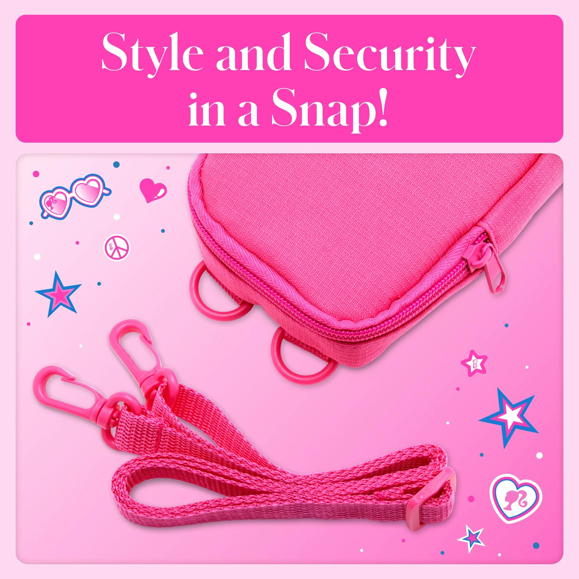 Kodak x Barbie Printomatic Appareil Photo Numérique Instantané Full-Color Barbie Starter Bundle (Style Iconique) + Étui Deluxe Barbie + Papier Zink (20 Feuilles)