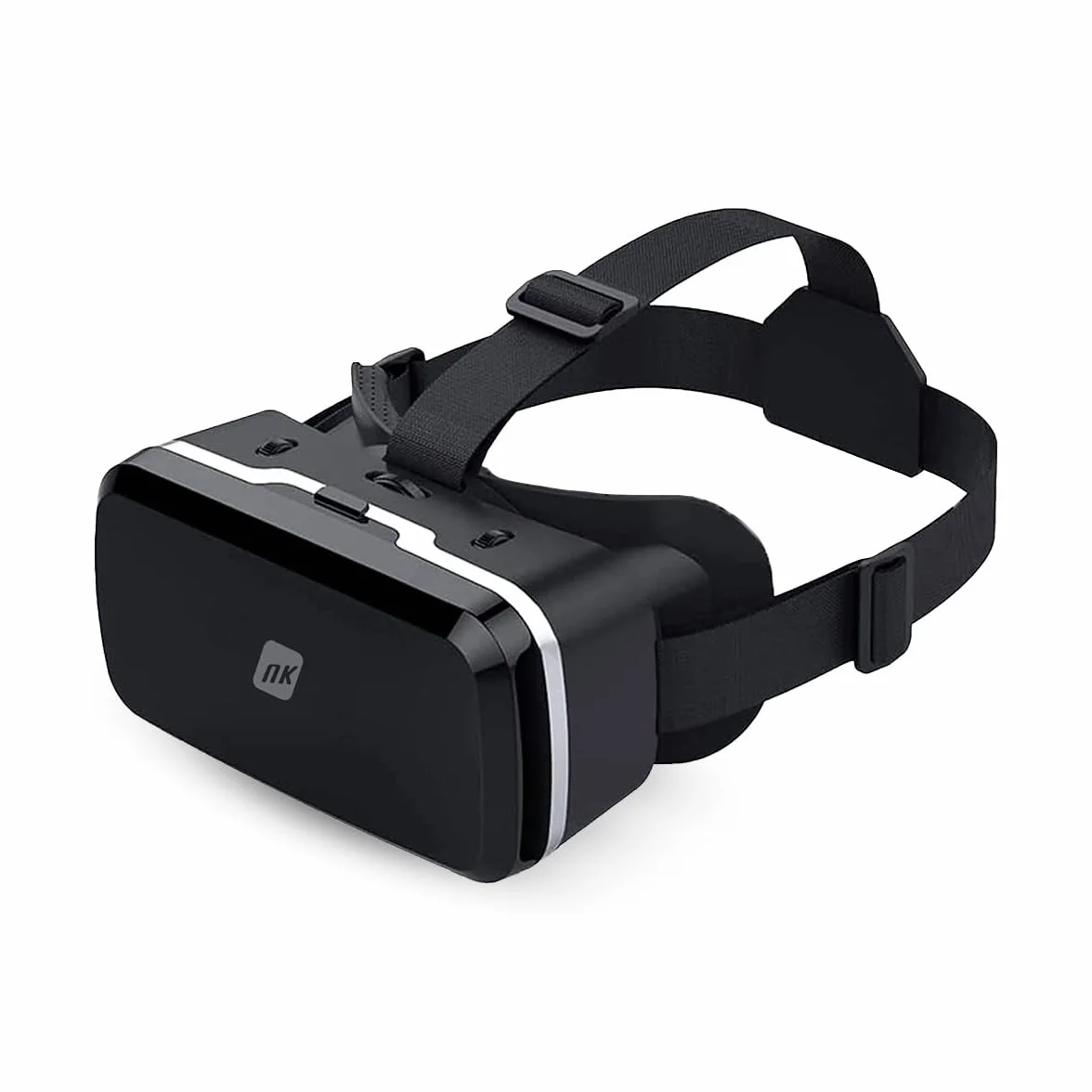 Casque Réalité Virtuelle NK Compatible iPhone Android 4.7"-6.53" Vision 90-100° Rotation 360° Réglage Objectif Pupille Noir