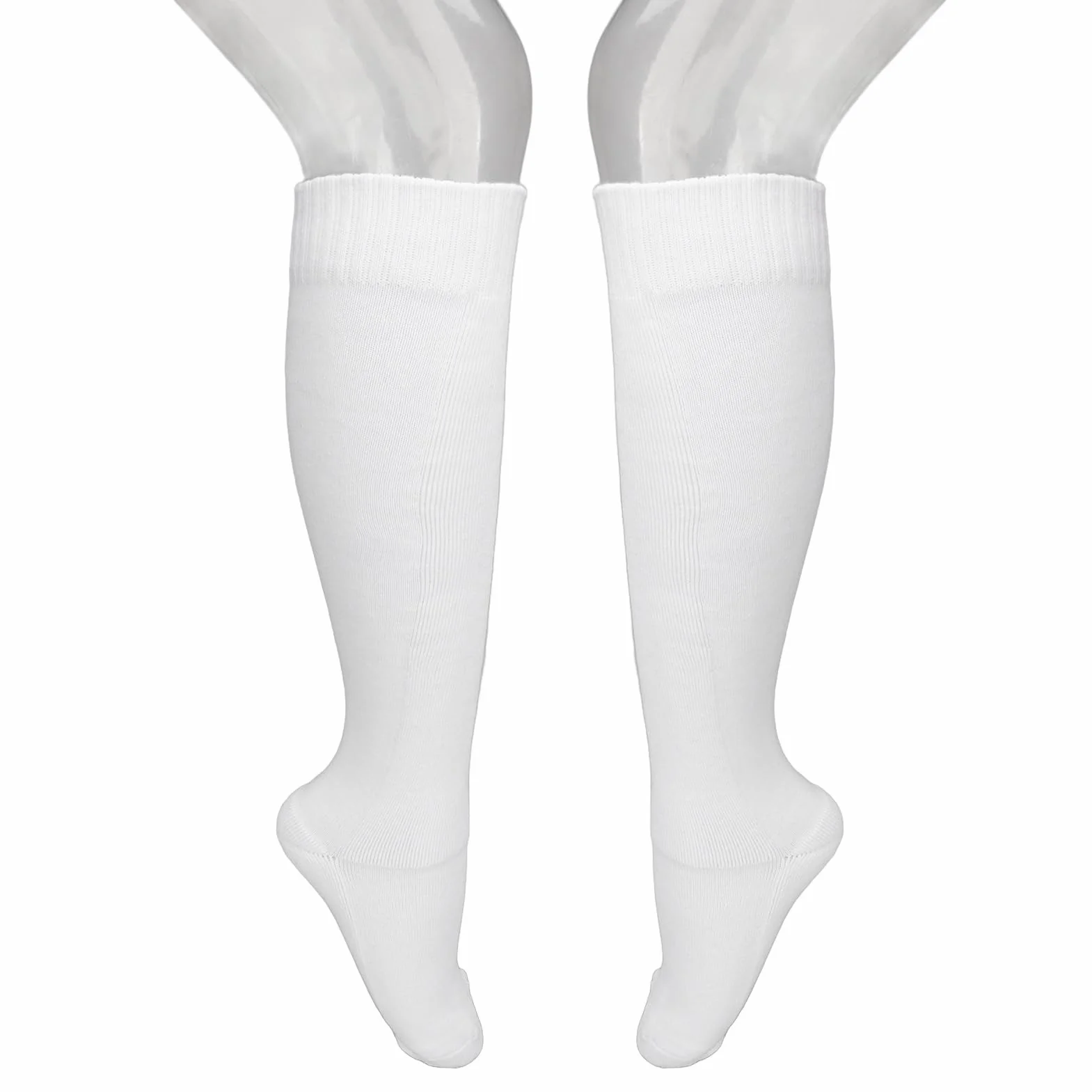 Chaussettes d'escrime Respirantes en Coton Ock Blanches pour Entraînement (M)