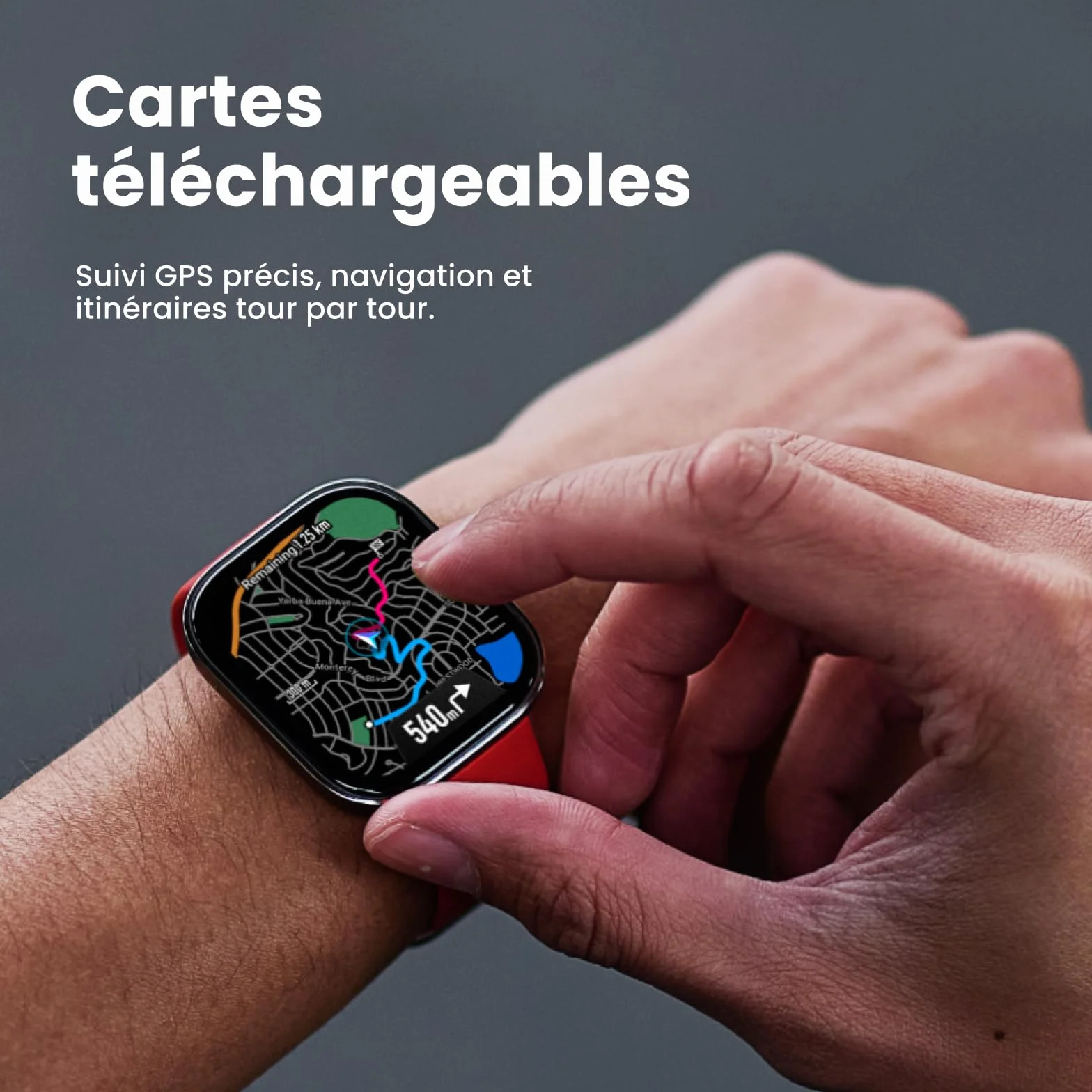 Amazfit Bip 6 Smartwatch 46mm, Batterie 14 Jours, AMOLED 1,97", GPS avec Cartes, IA, Appels Bluetooth, Suivi Santé et Sommeil, 140+ Modes Sportifs, Étanchéité 5ATM, Noir