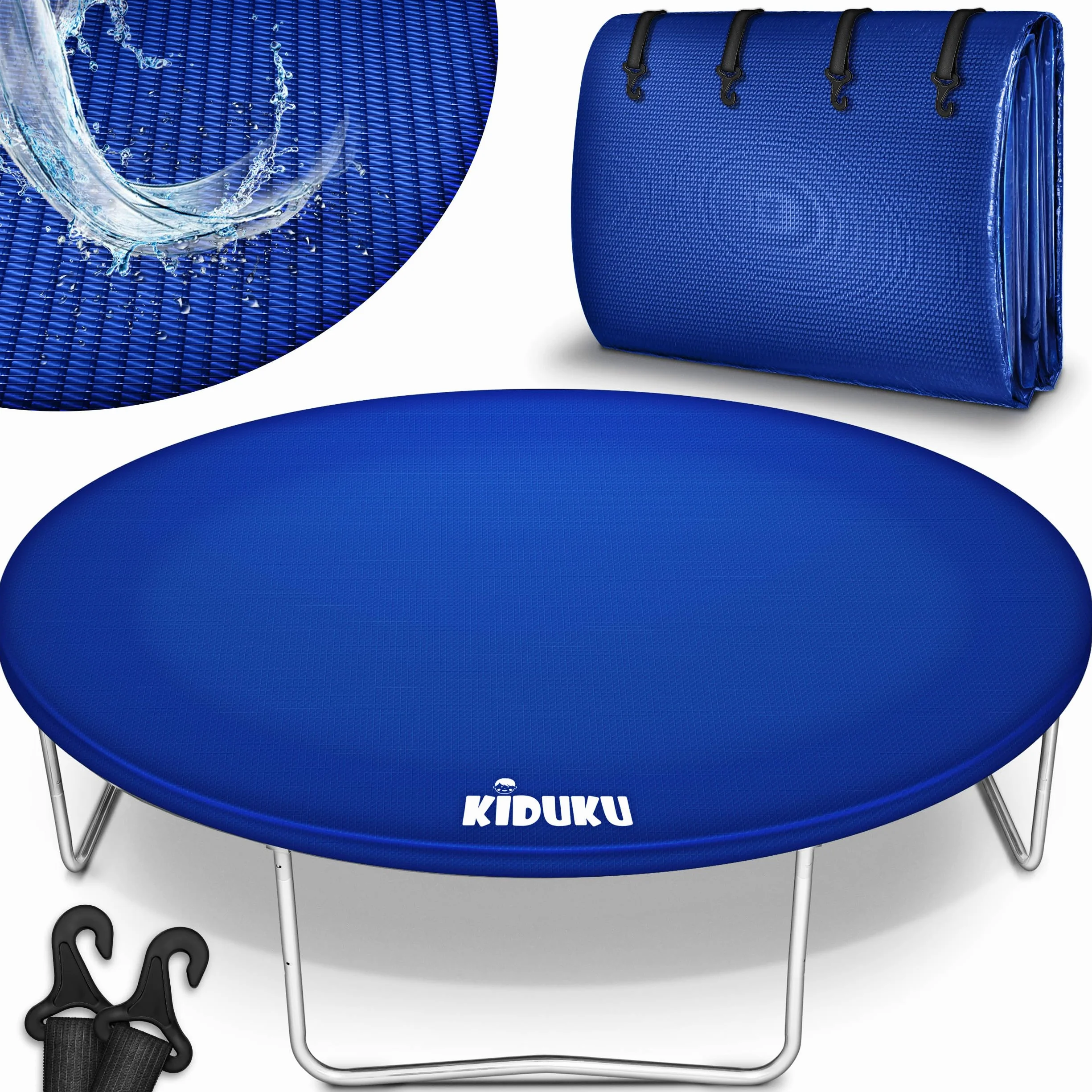 KIDUKU Bâche pour Trampoline 244-427 cm | Housse imperméable résistante aux UV